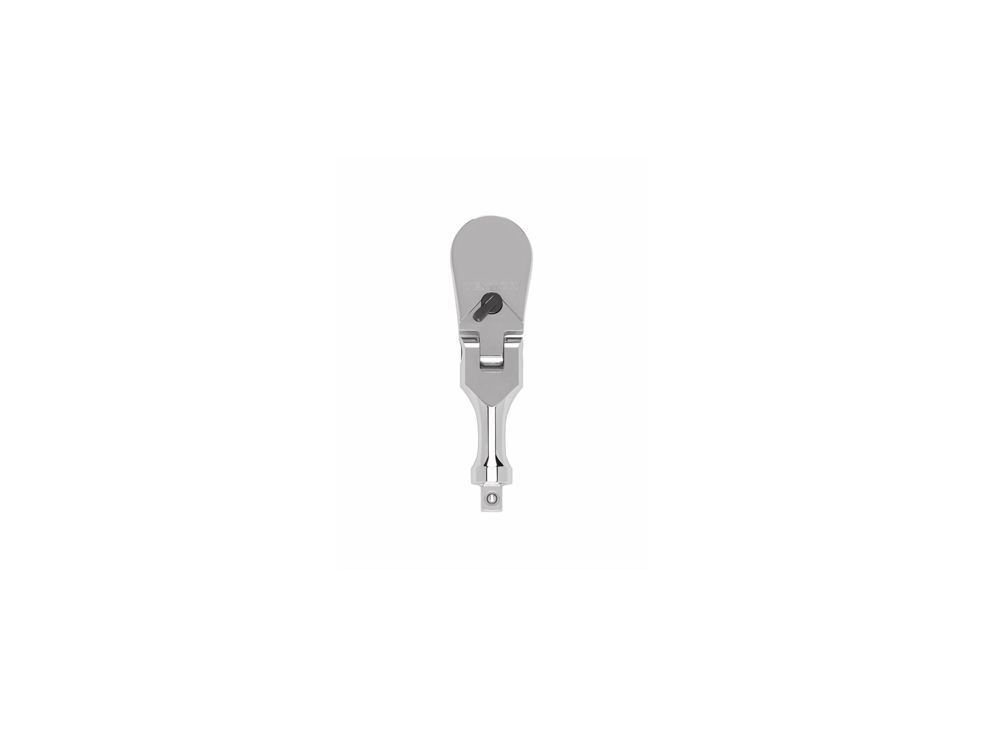 1/4 Inch Drive x 3 Inch Flex Head Non-Quick-Release Stubby Ratchet with Handle Tang