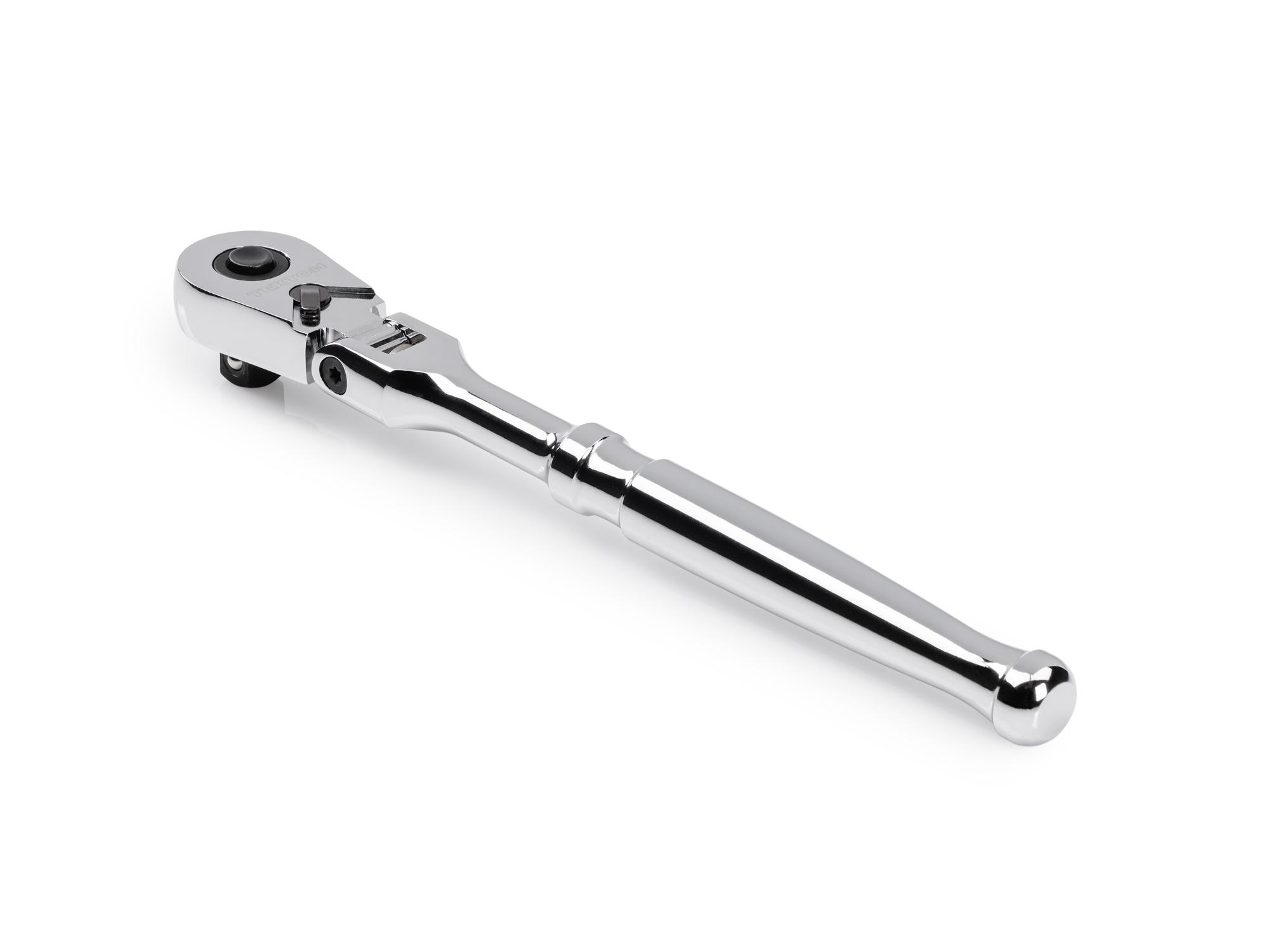 Back angle view of Tekton 8 inch ratchet. Item #SRH31108