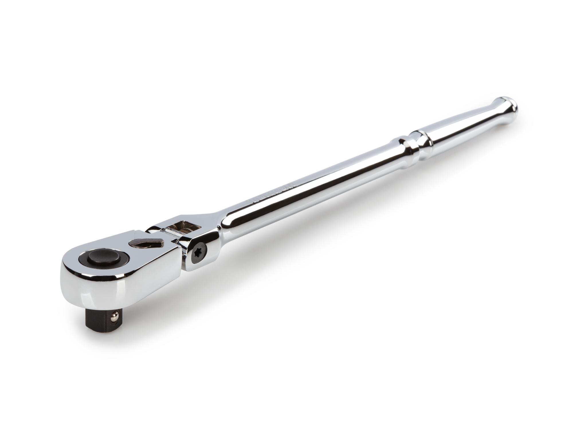 Front-right angle view of Tekton 12 inch ratchet. Item #SRH31112