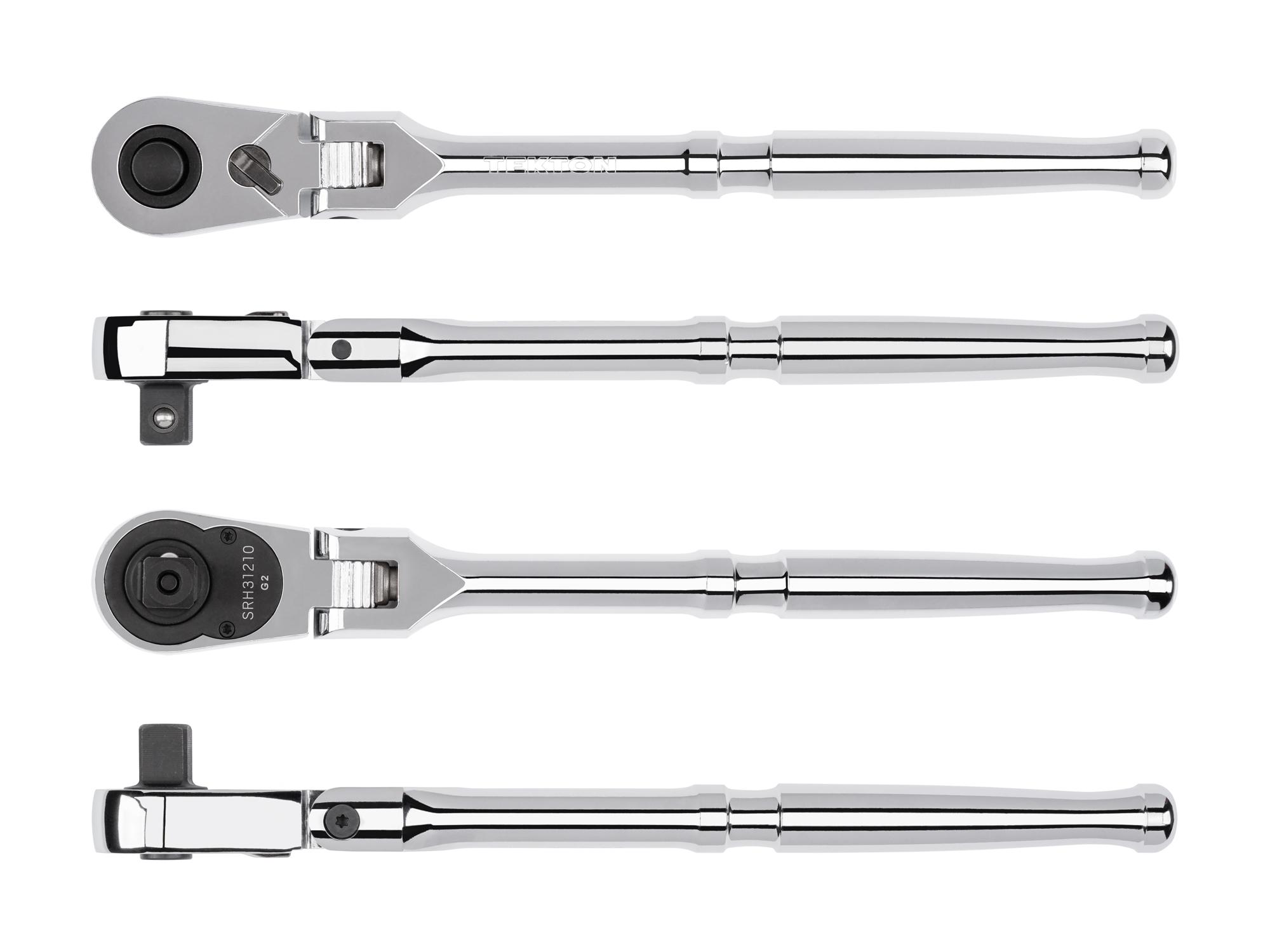 Side view of Tekton 10 1/2 inch ratchet. Item #SRH31210