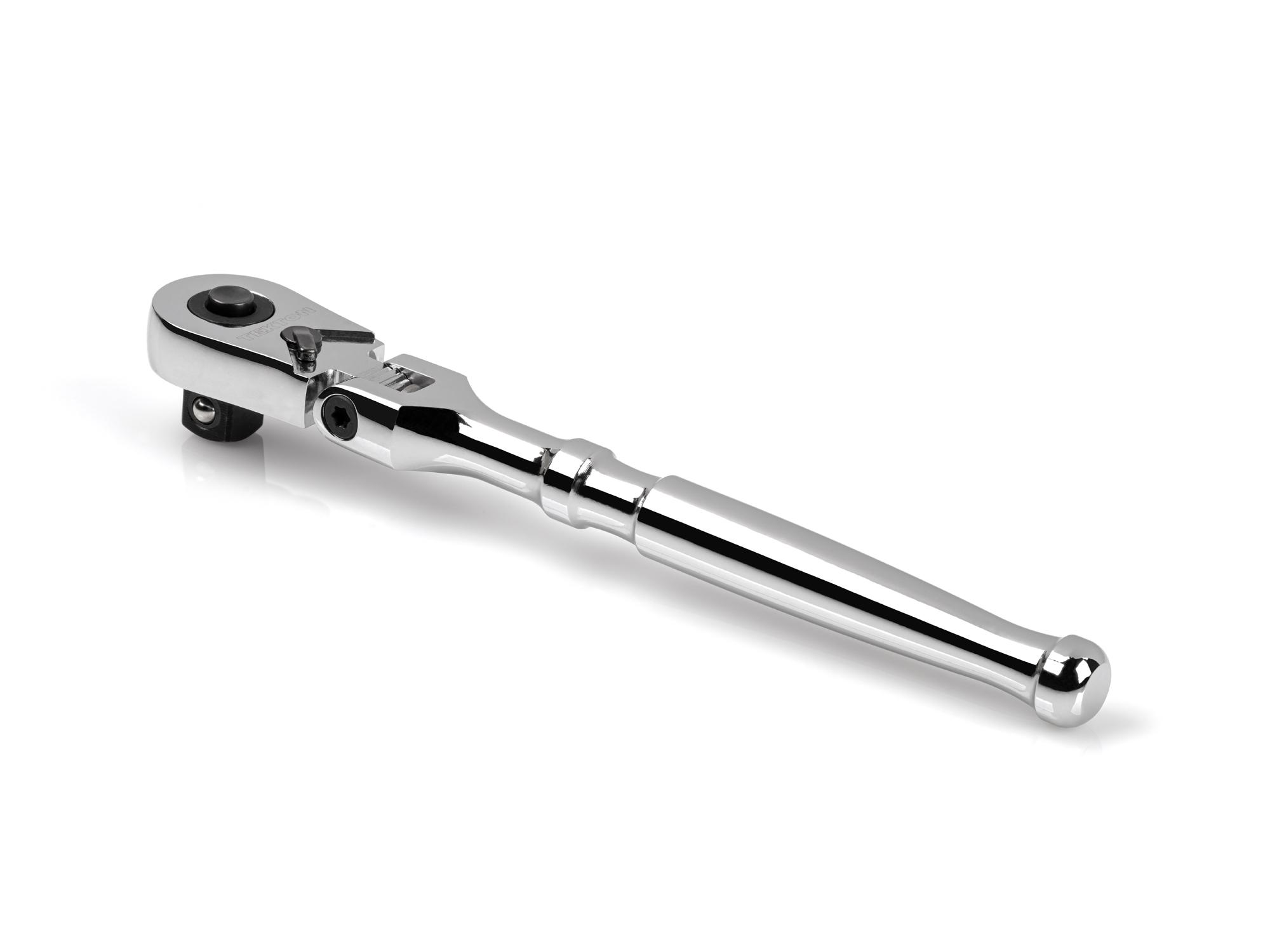 Back angle view of Tekton 6 inch ratchet. Item #SRH31506