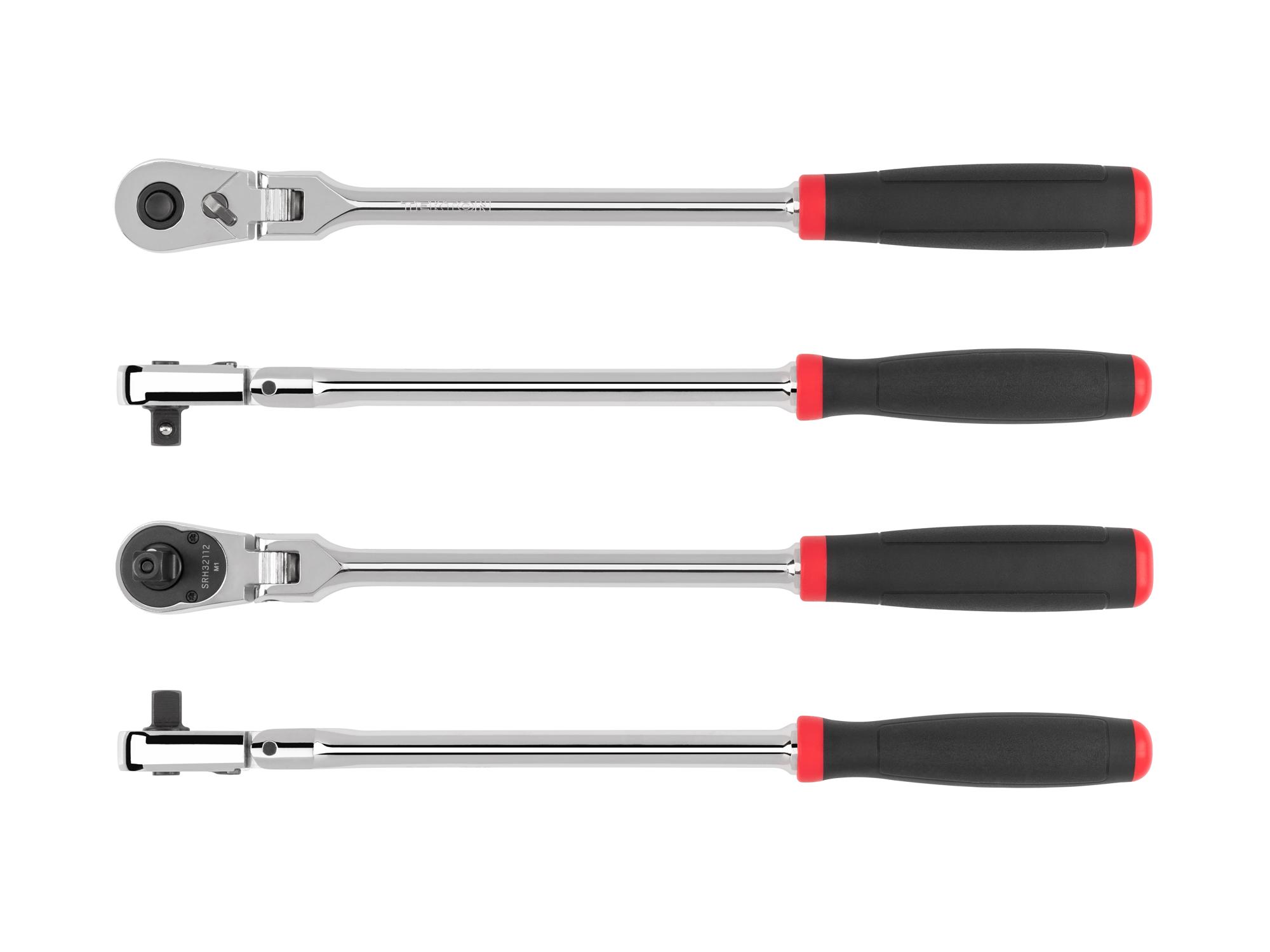 Side view of Tekton 12 inch ratchet. Item #SRH32112