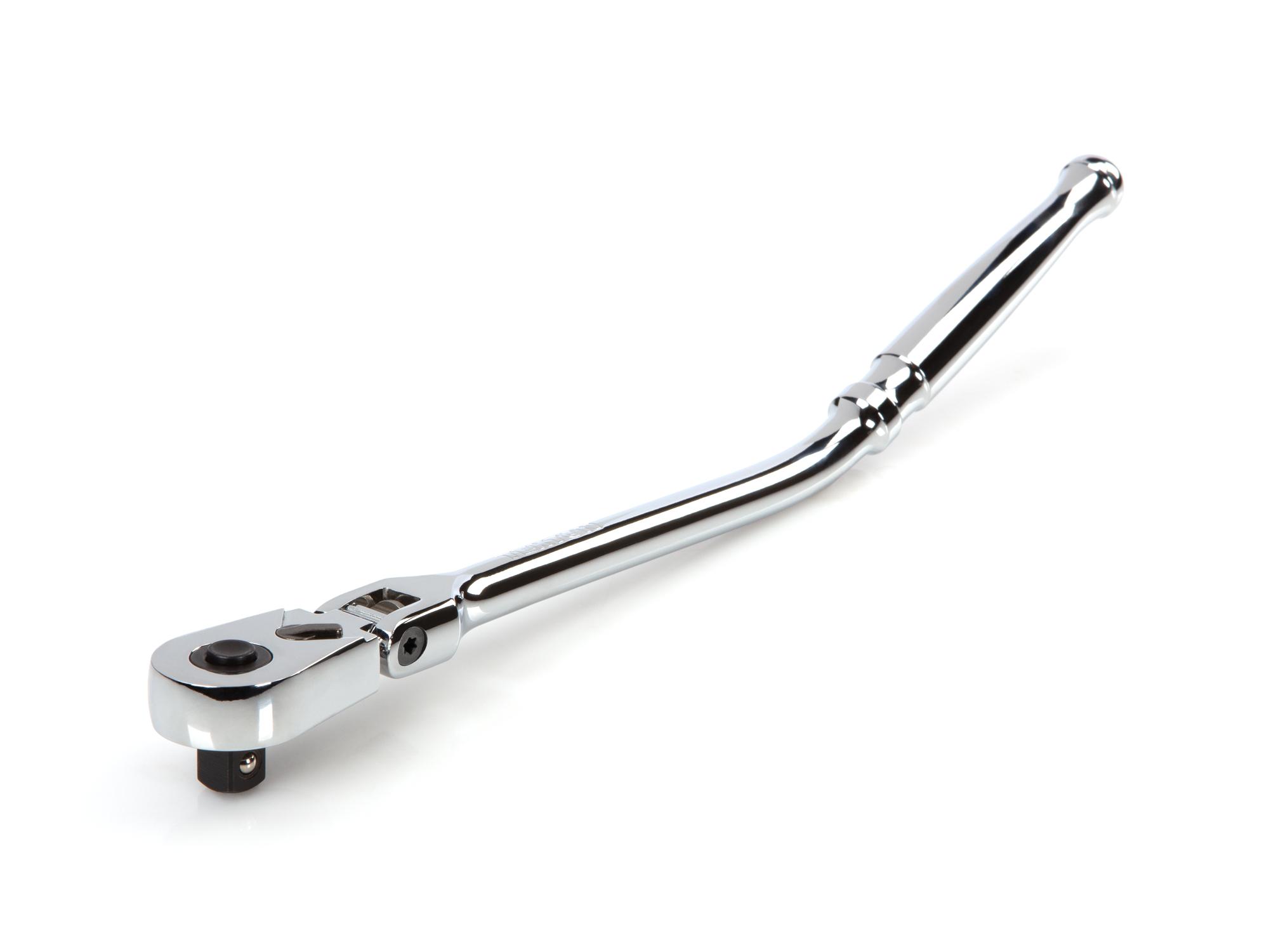 Front-right angle view of Tekton 12 inch ratchet. Item #SRH33112