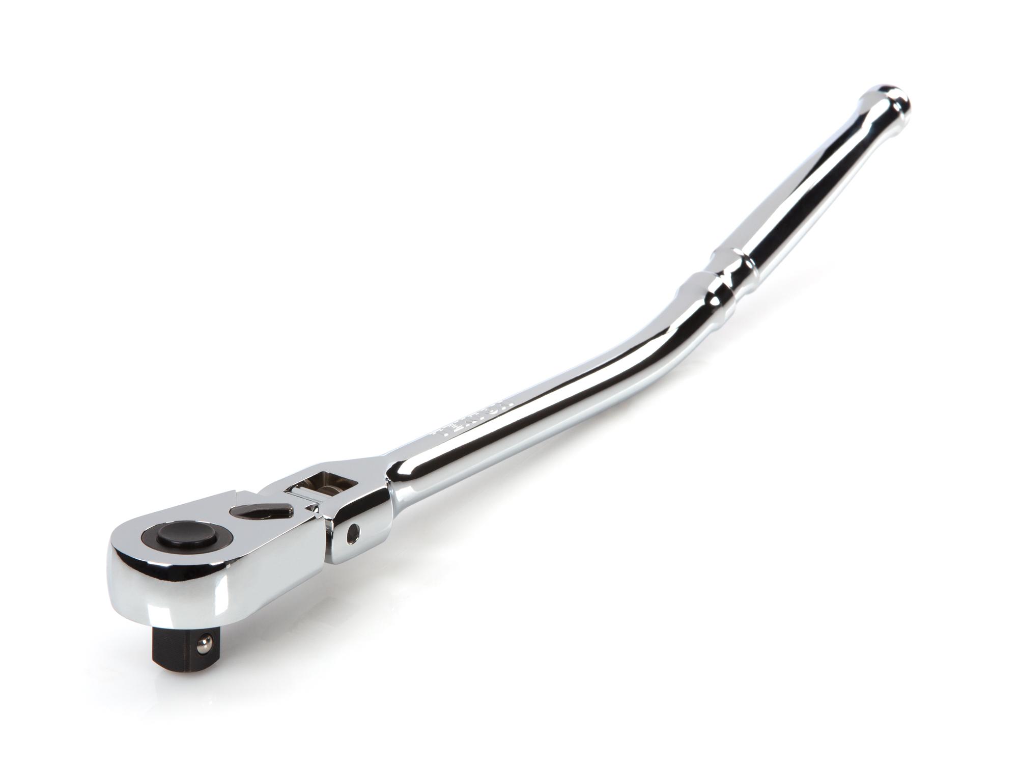 Front-right angle view of Tekton 14 inch ratchet. Item #SRH33214