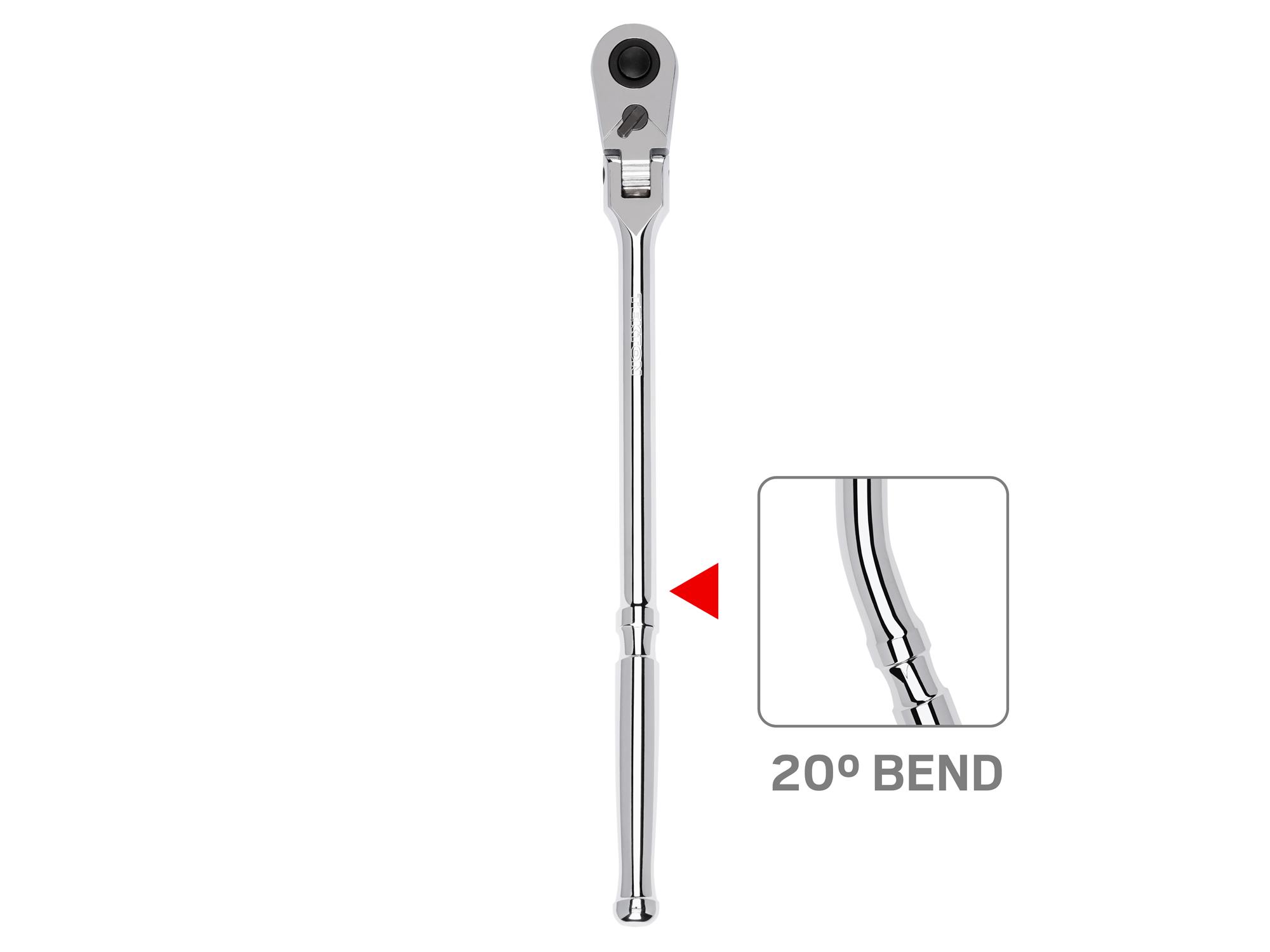 Front view of Tekton 14 inch ratchet. Item #SRH33214