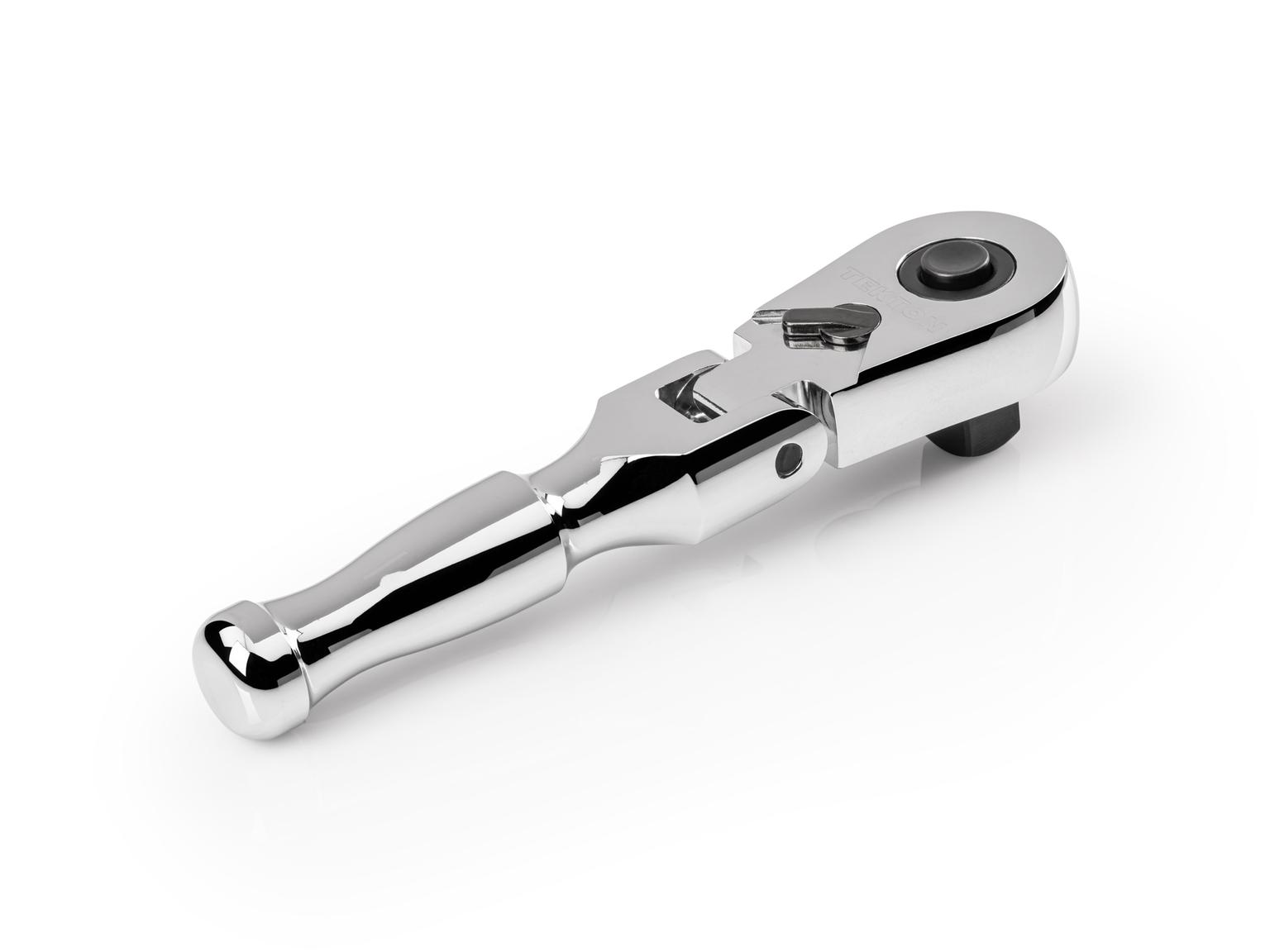 Back angle view of Tekton 4.5 inch ratchet. Item #SRH36104