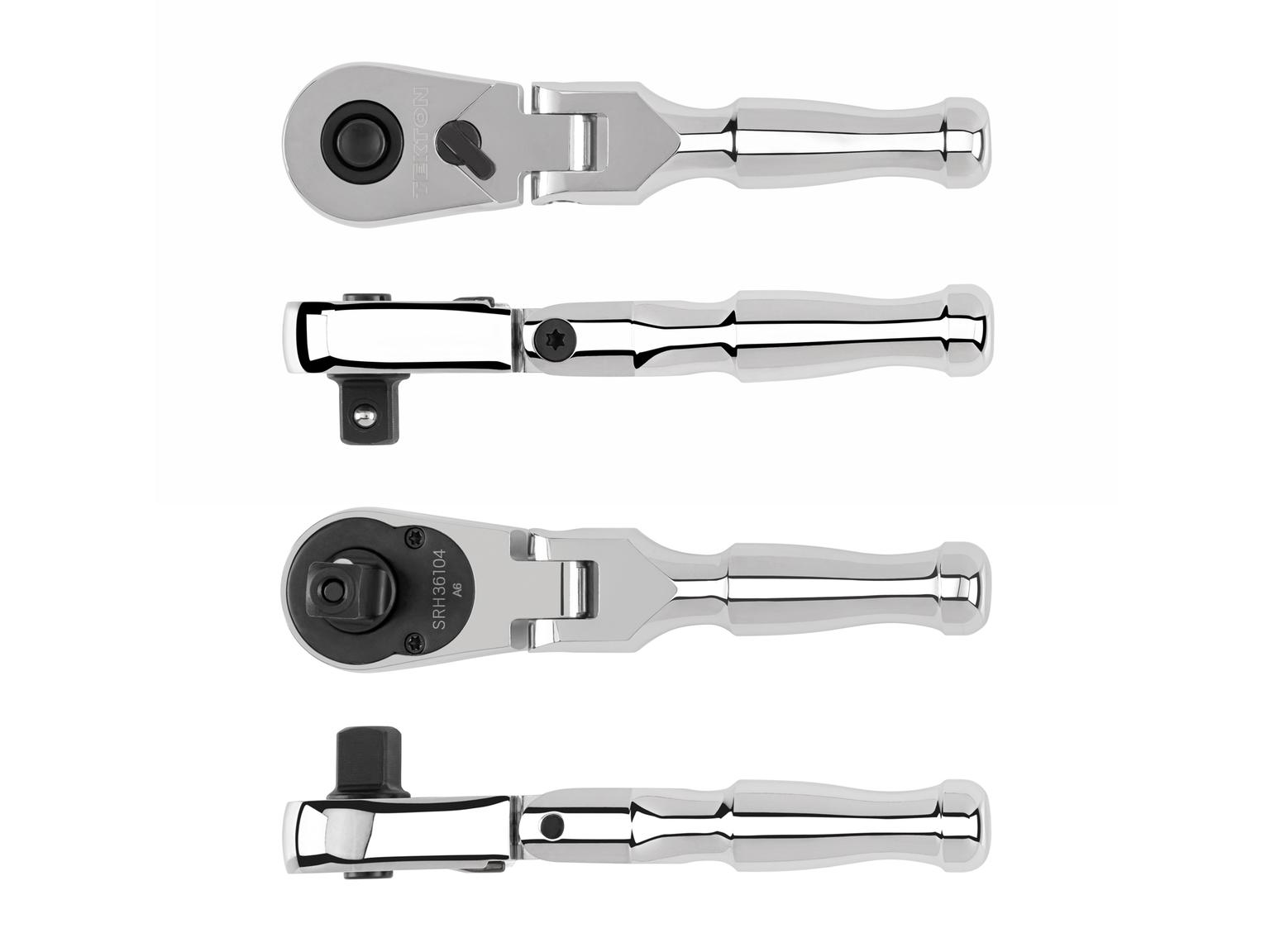 Side view of Tekton 4.5 inch ratchet. Item #SRH36104