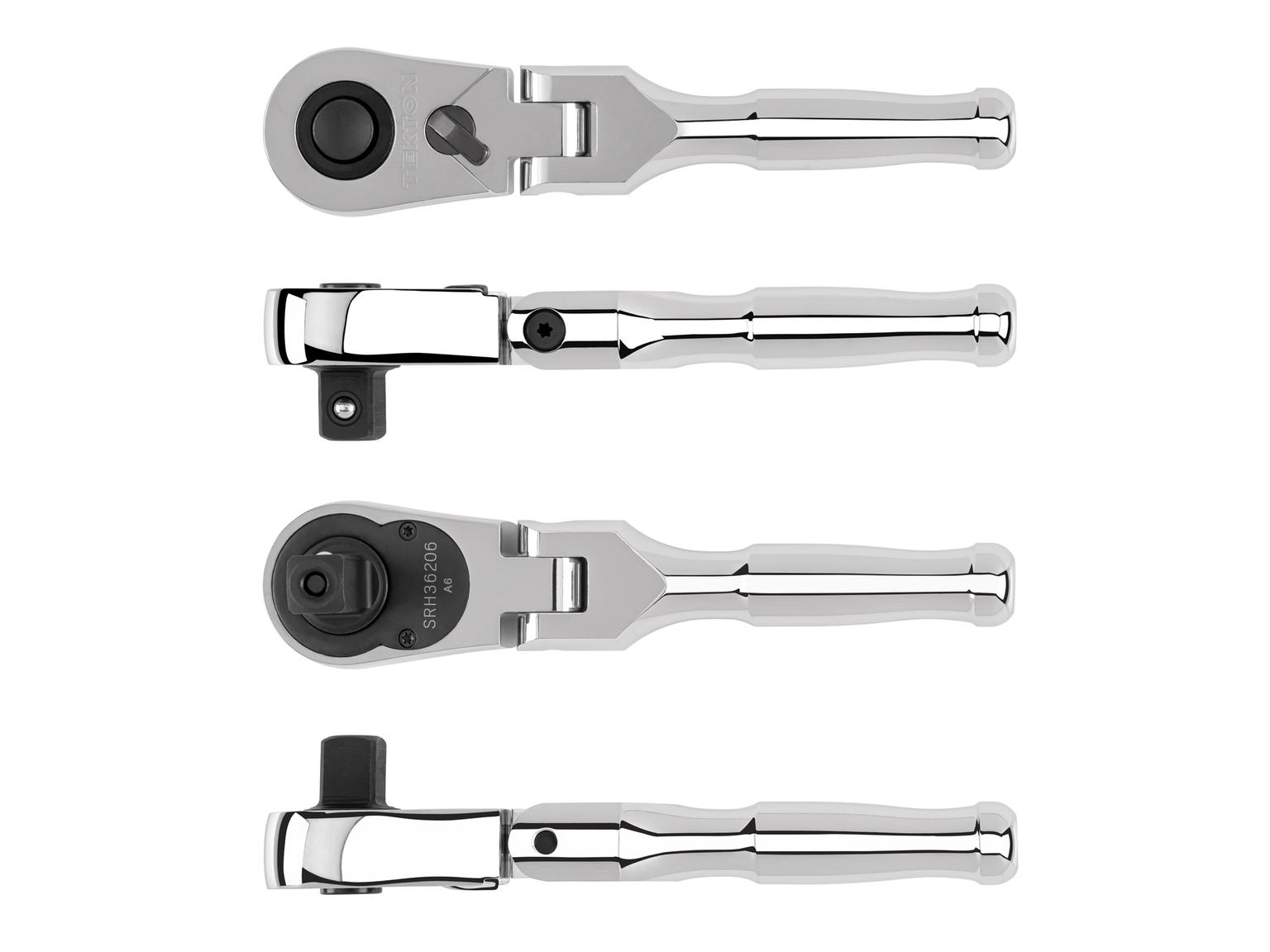 Side view of Tekton 6 inch ratchet. Item #SRH36206