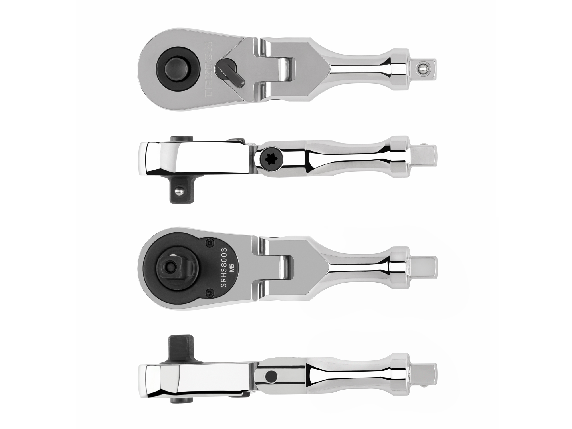 1/4 Inch Drive x 3 Inch Flex QR Ratchet with Handle Tang | TEKTON