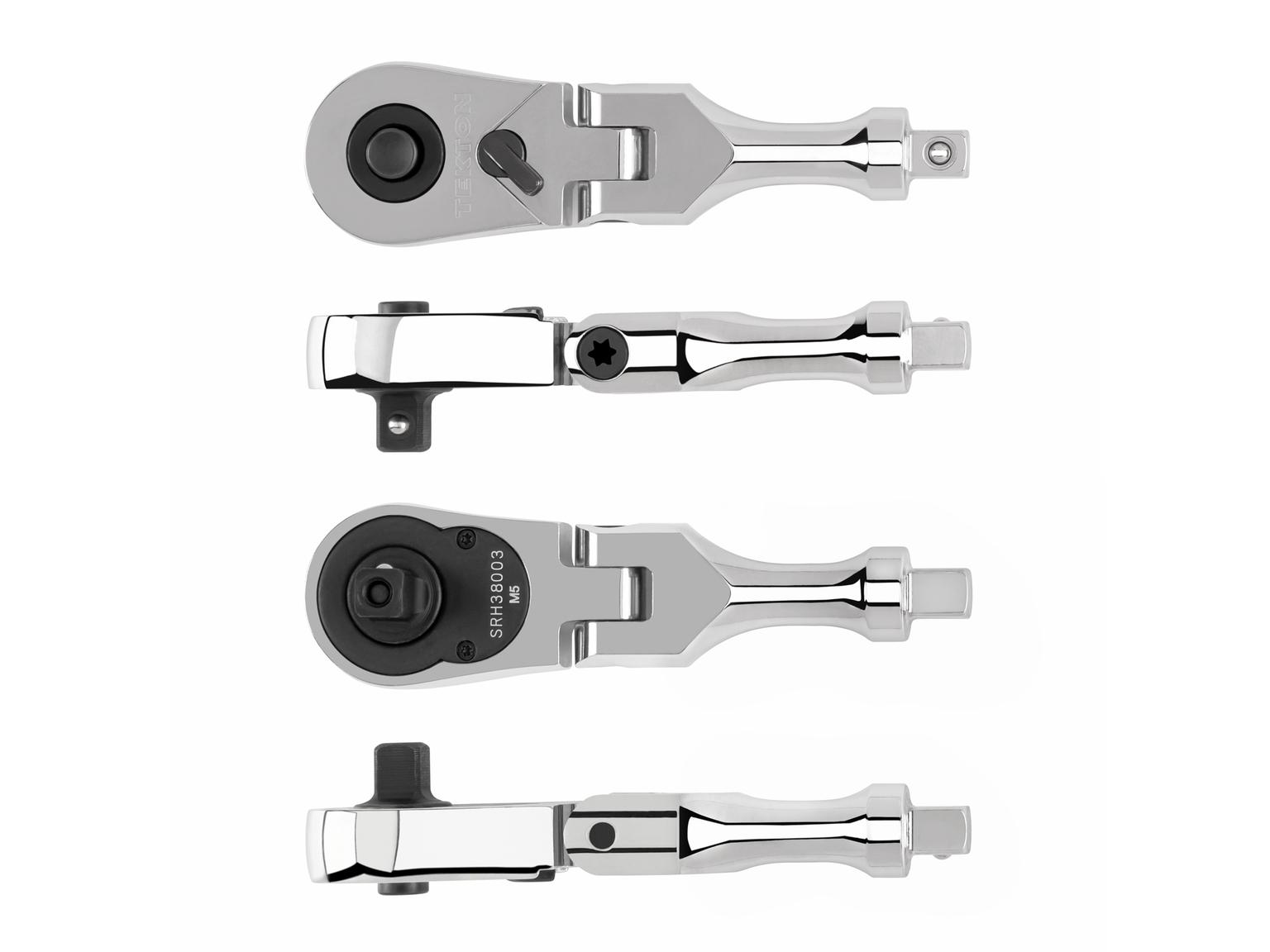 Side view of Tekton 3 inch ratchet. Item #SRH38003