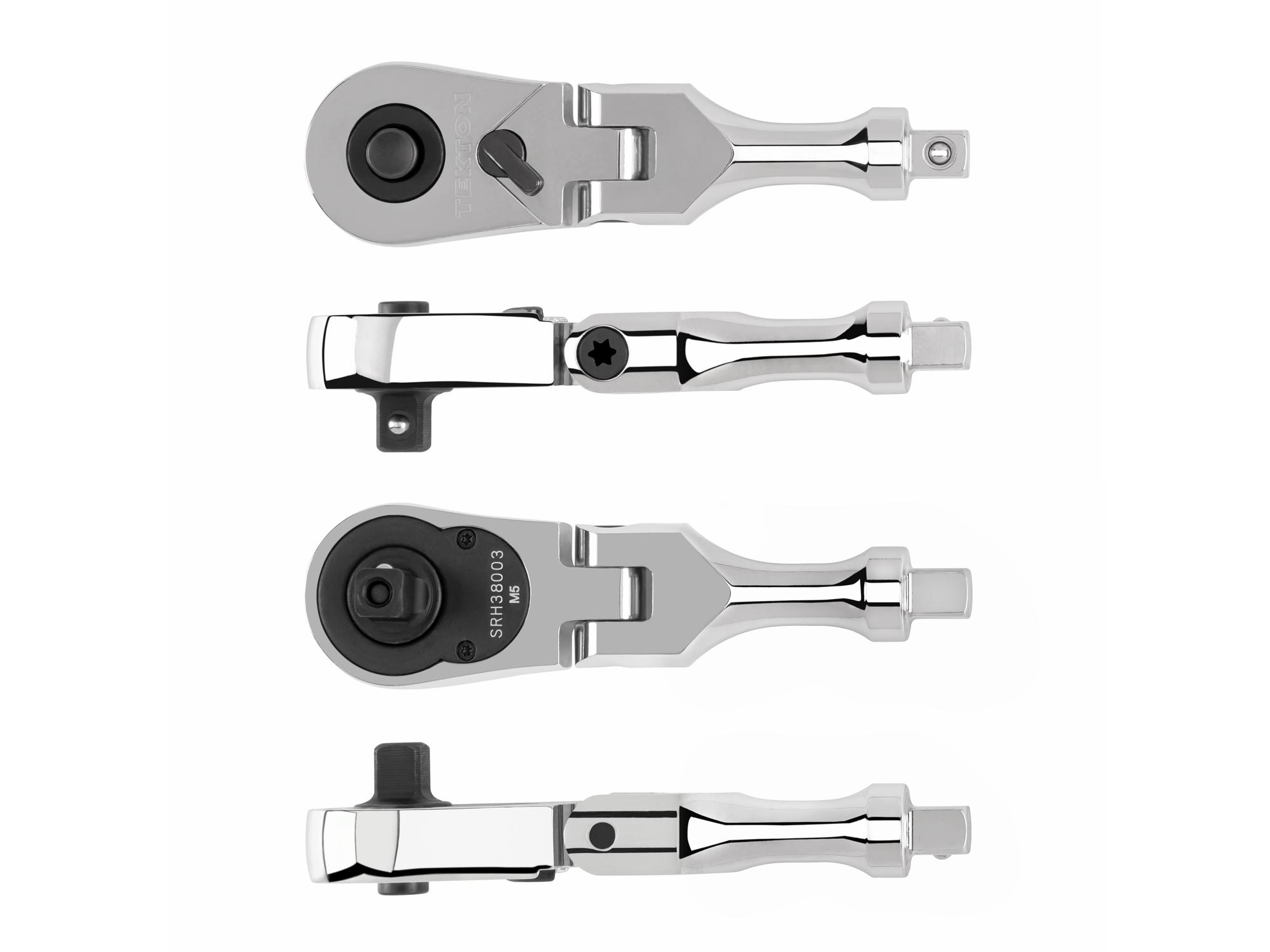 Side view of Tekton 3 inch ratchet. Item #SRH38003
