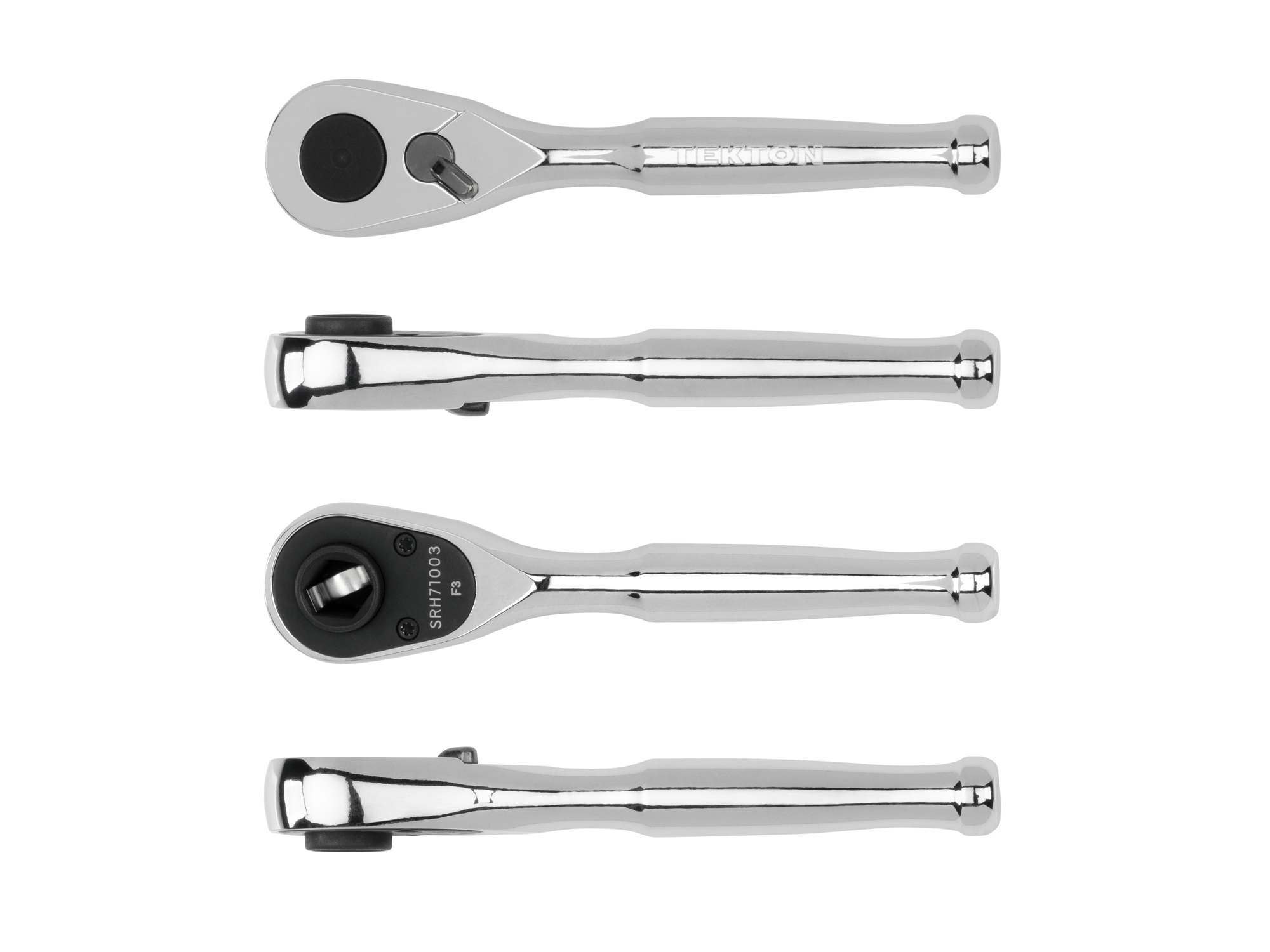 TEKTON 1/4 Inch Drive x 3 Inch Bit Ratchet