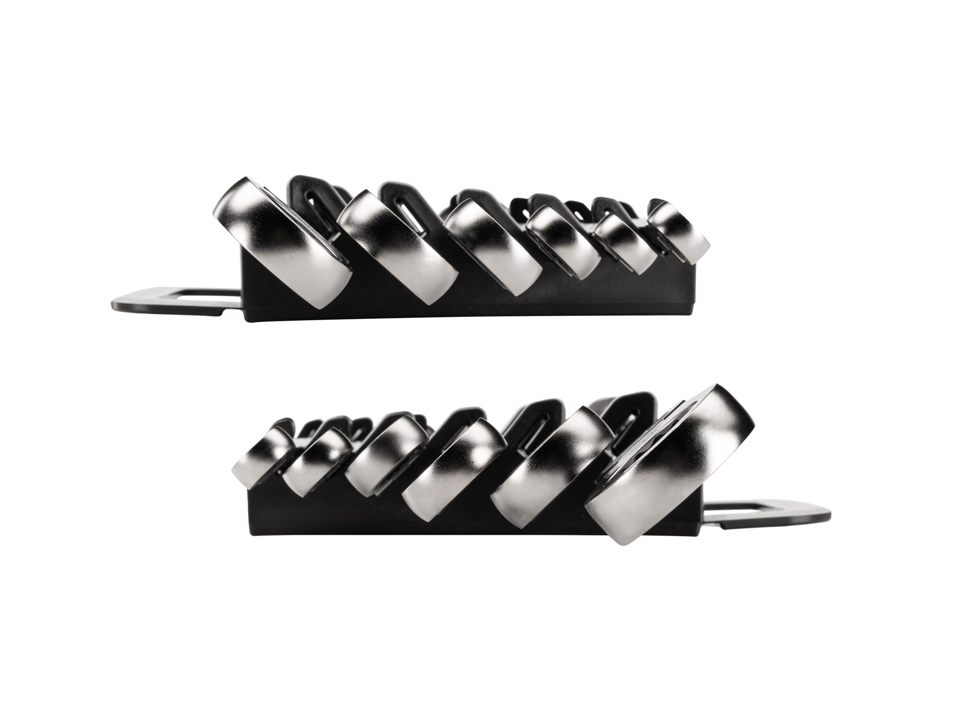 Side view of Tekton holder ratcheting box end wrench set. Item #WRB96200