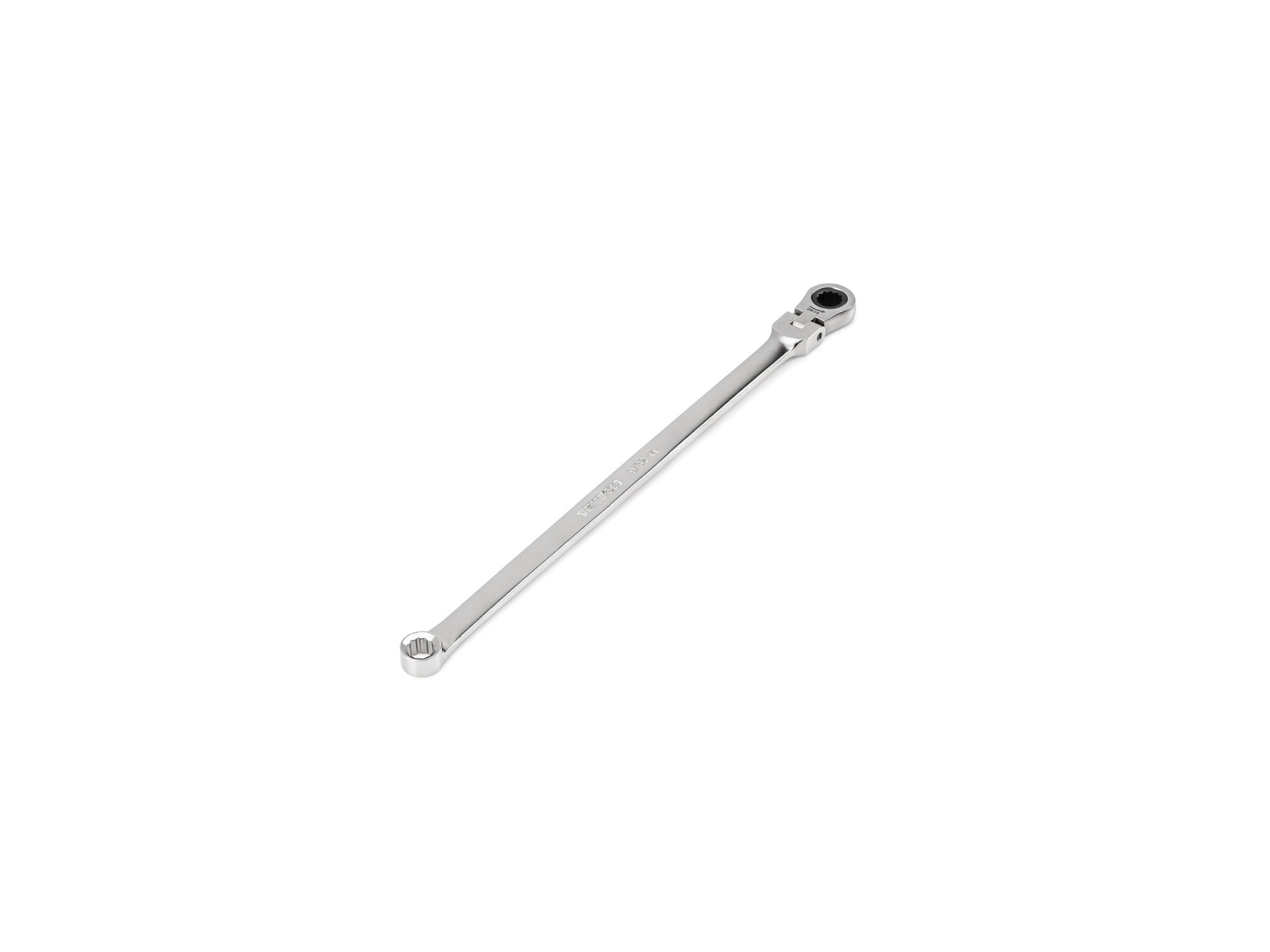9/32 Inch Long Fixed/Flex Head 12-Point Ratcheting Box End Wrench