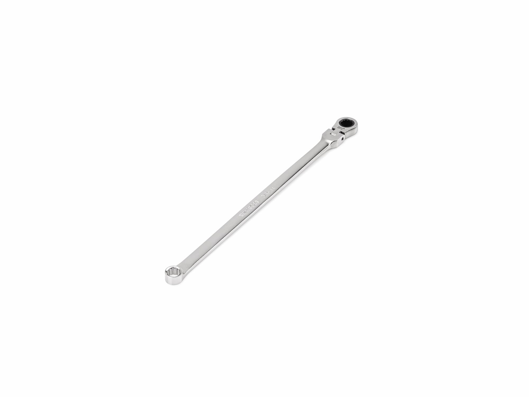 5/16 Inch Long Fixed/Flex Head 12-Point Ratcheting Box End Wrench