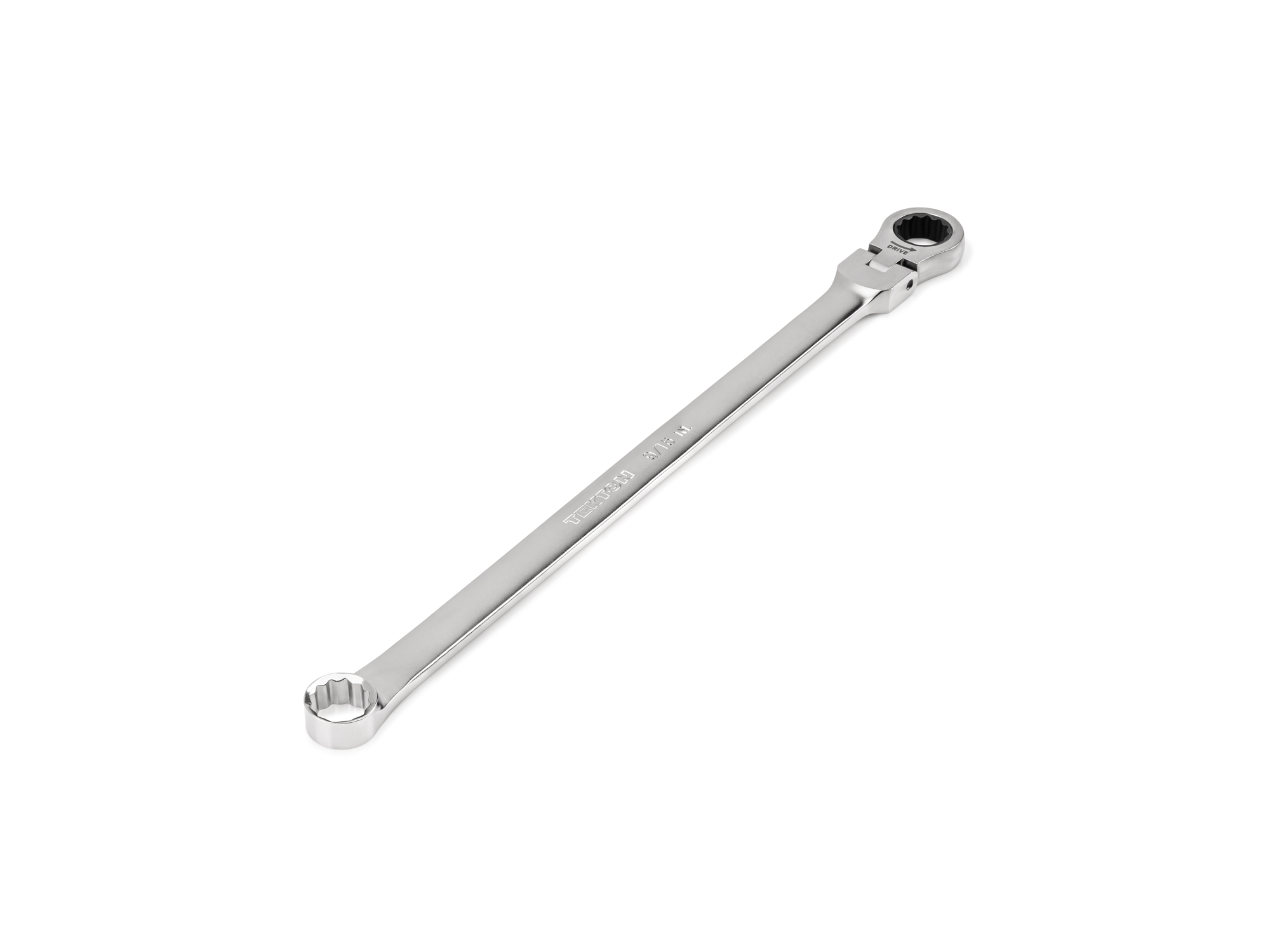 TEKTON 9/16 Inch Long Fixed/Flex Head 12-Point Ratcheting Box End Wrench