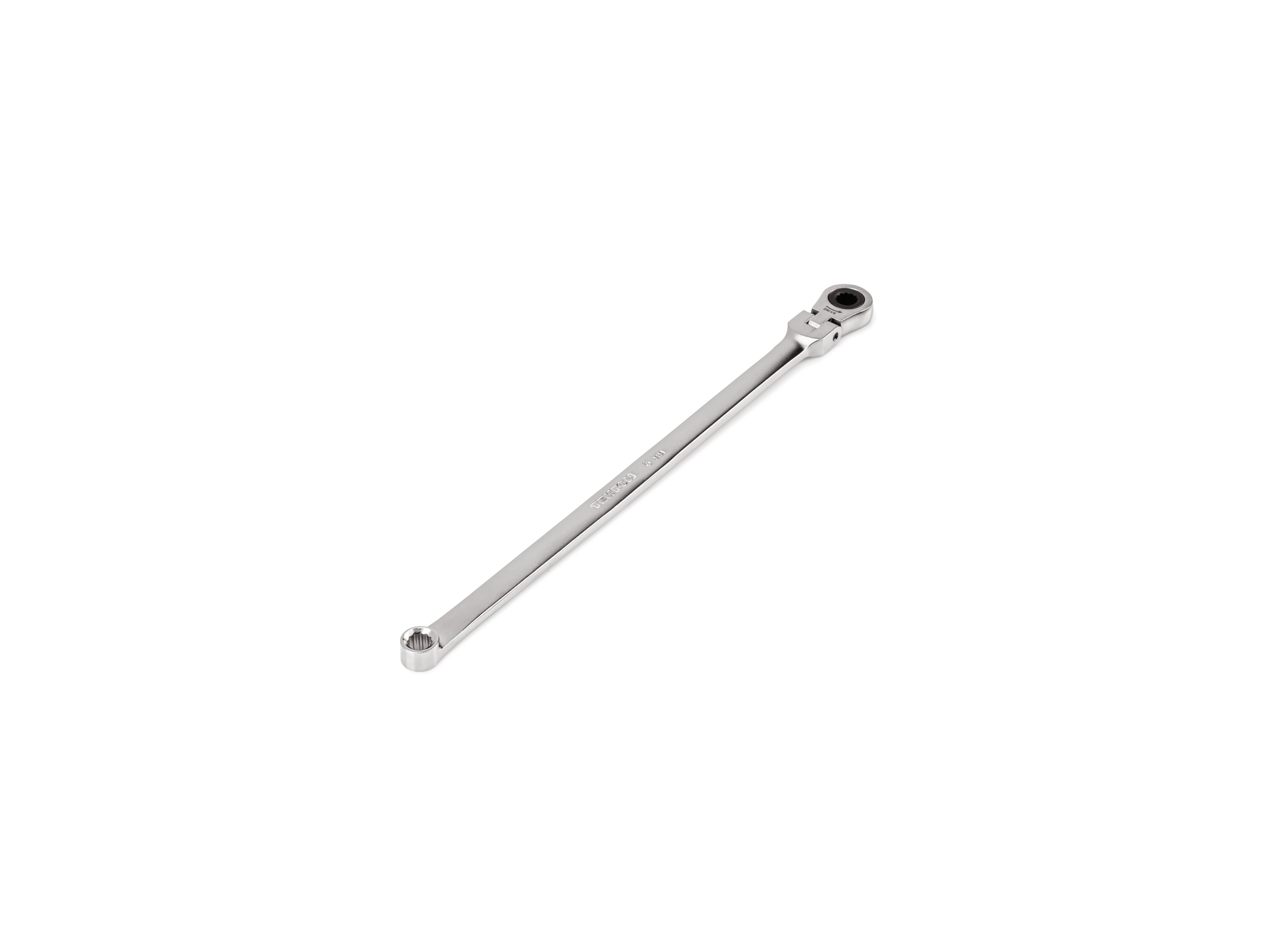 6 mm Fixed/Flex Head Long 12-Point Ratcheting Box End Wrench | TEKTON