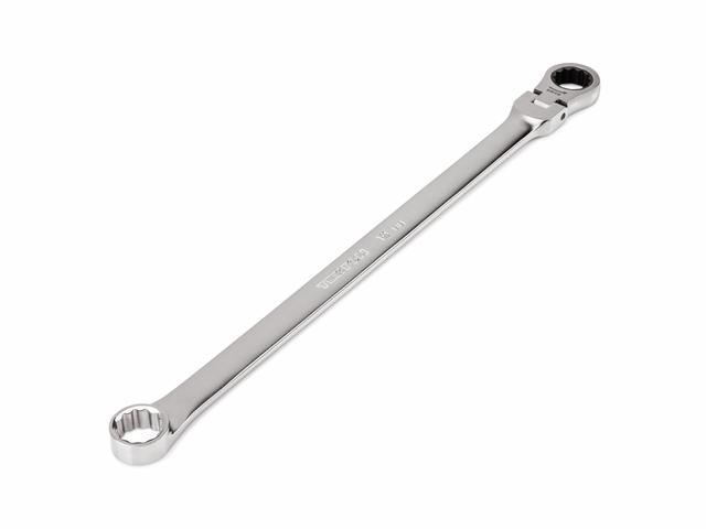 Box End Renhc 19 mm Fixed/Flex Head Long 12-Point Ratcheting Box End Wrench | TEKTON
