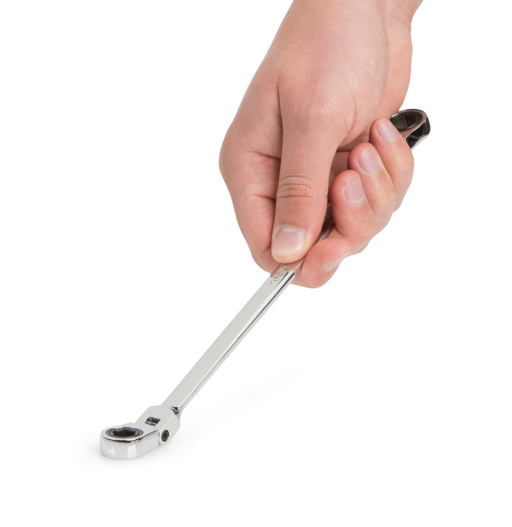 Tekton 8 x 10 millimeter ratcheting box end wrench. Item #WRN77103