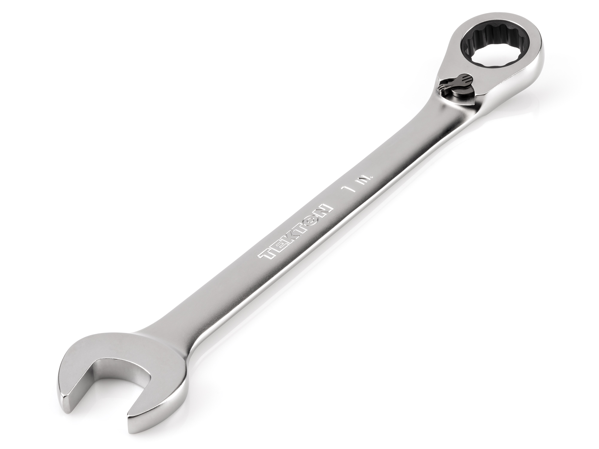 TEKTON 1 Inch Reversible 12-Point Ratcheting Combination Wrench