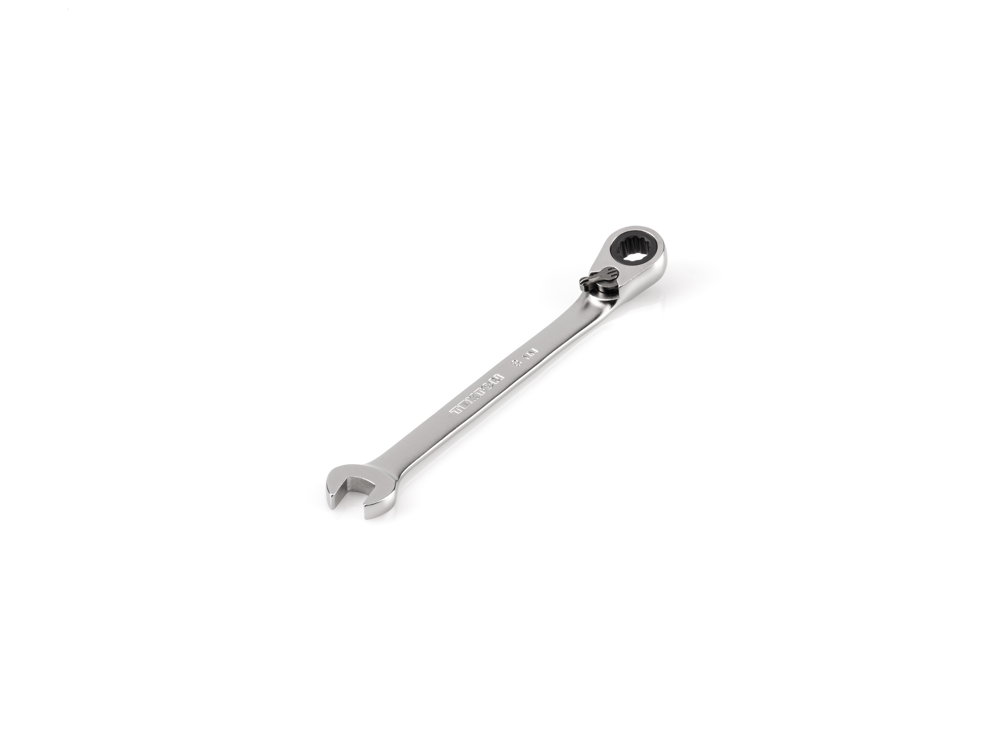 TEKTON 8 mm Reversible 12-Point Ratcheting Combination Wrench