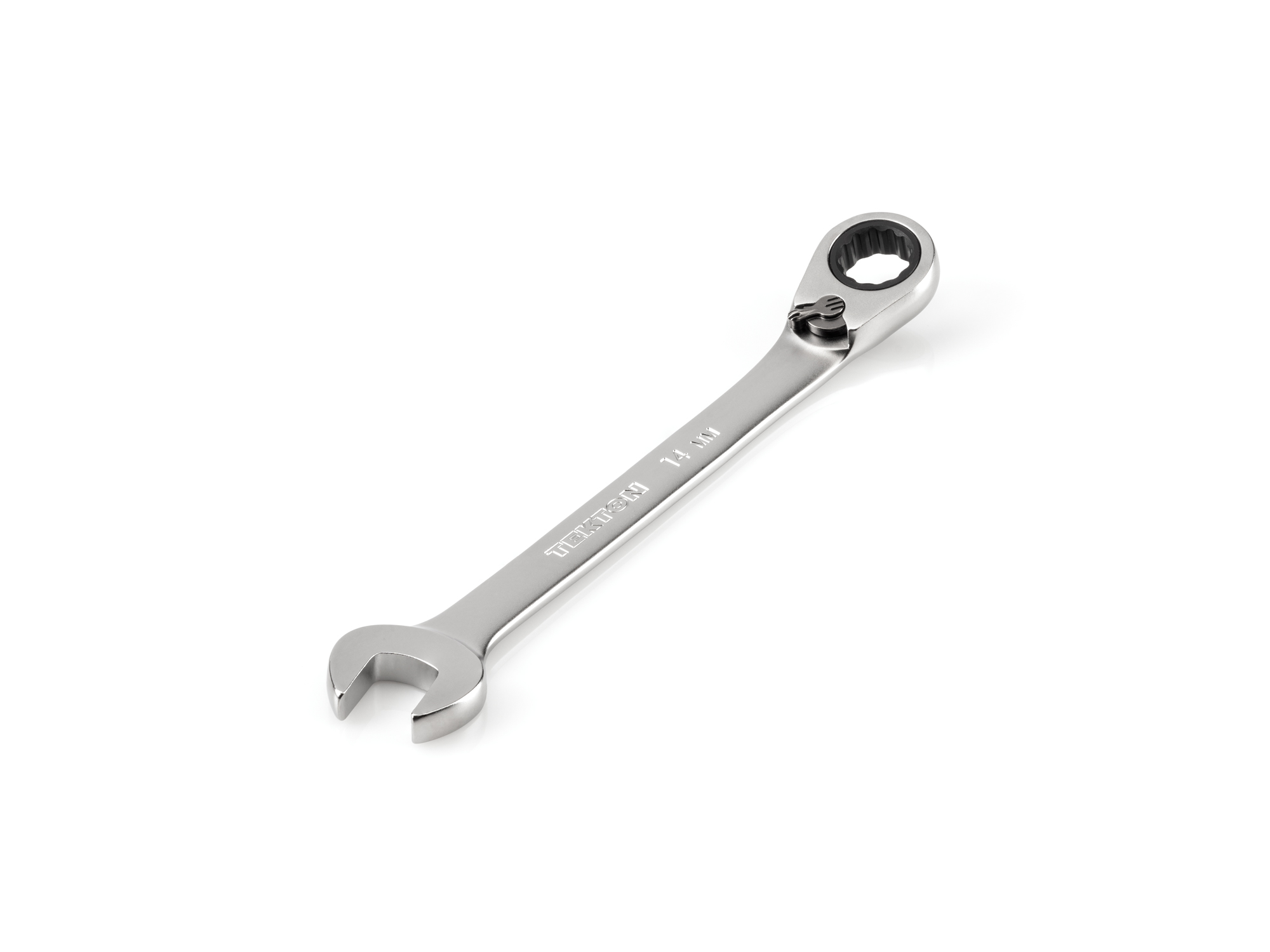 TEKTON 14 mm Reversible 12-Point Ratcheting Combination Wrench