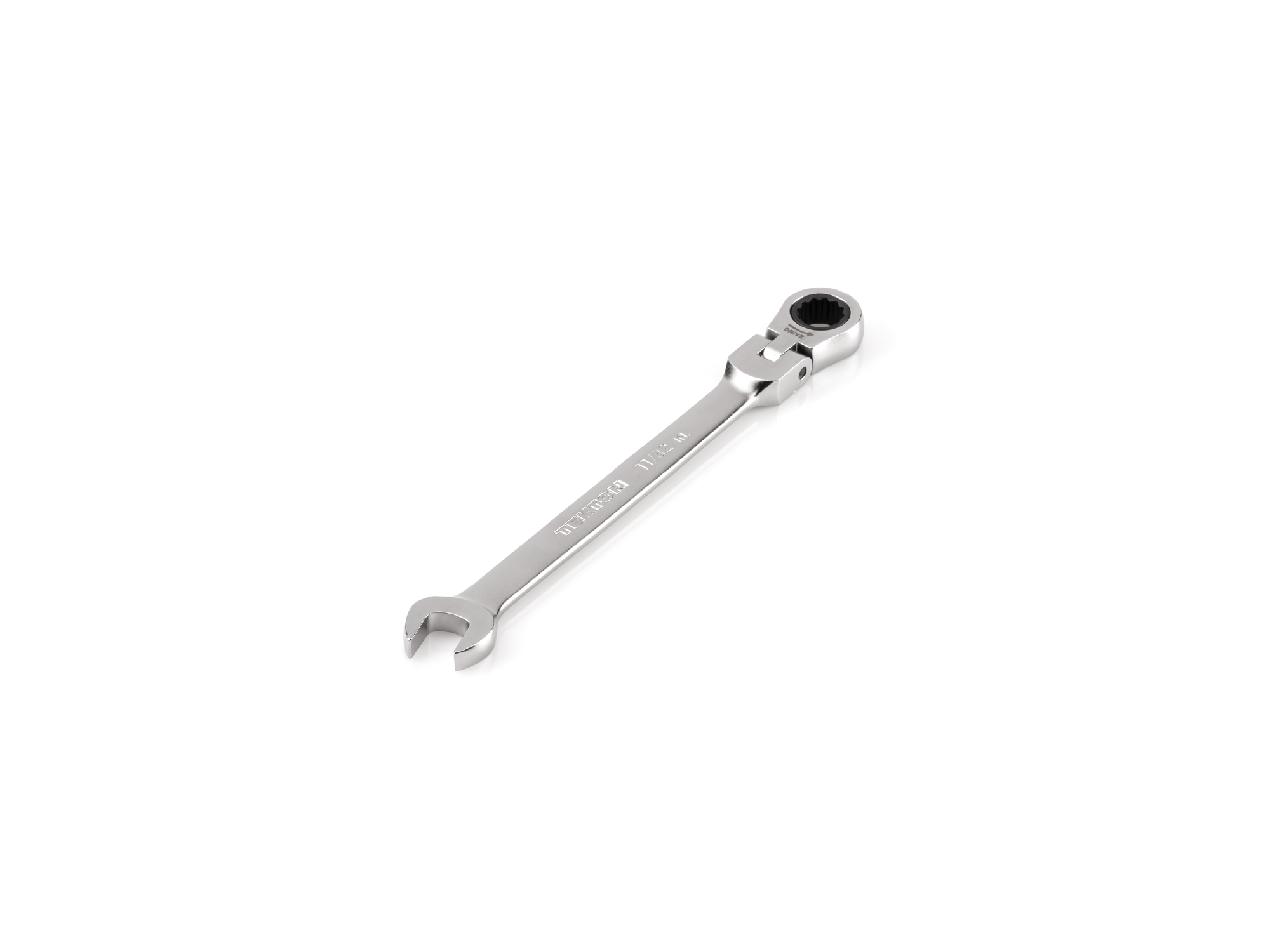 TEKTON 11/32 Inch Flex Head 12-Point Ratcheting Combination Wrench