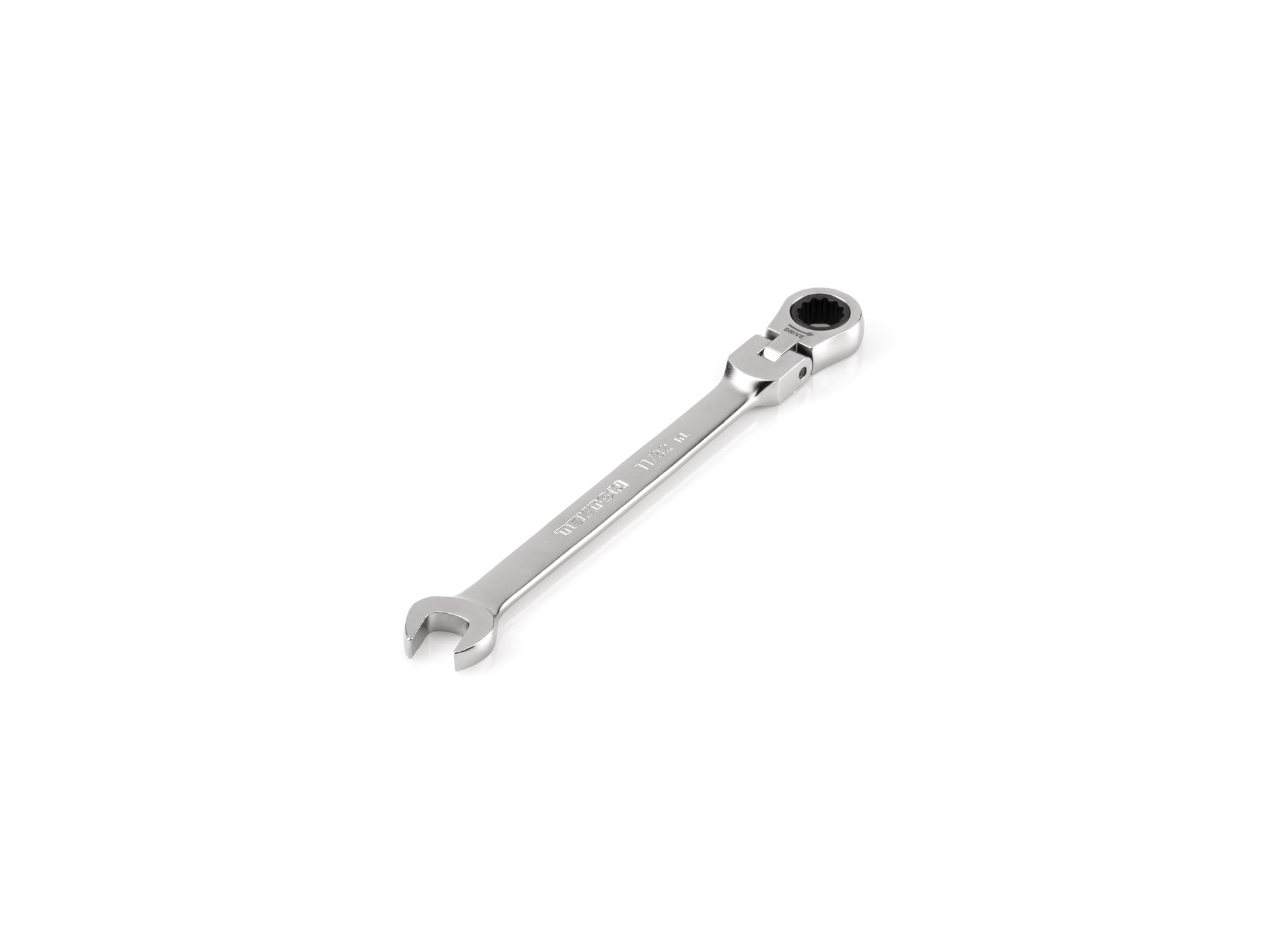 11/32 Inch Flex Head 12-Point Ratcheting Combination Wrench