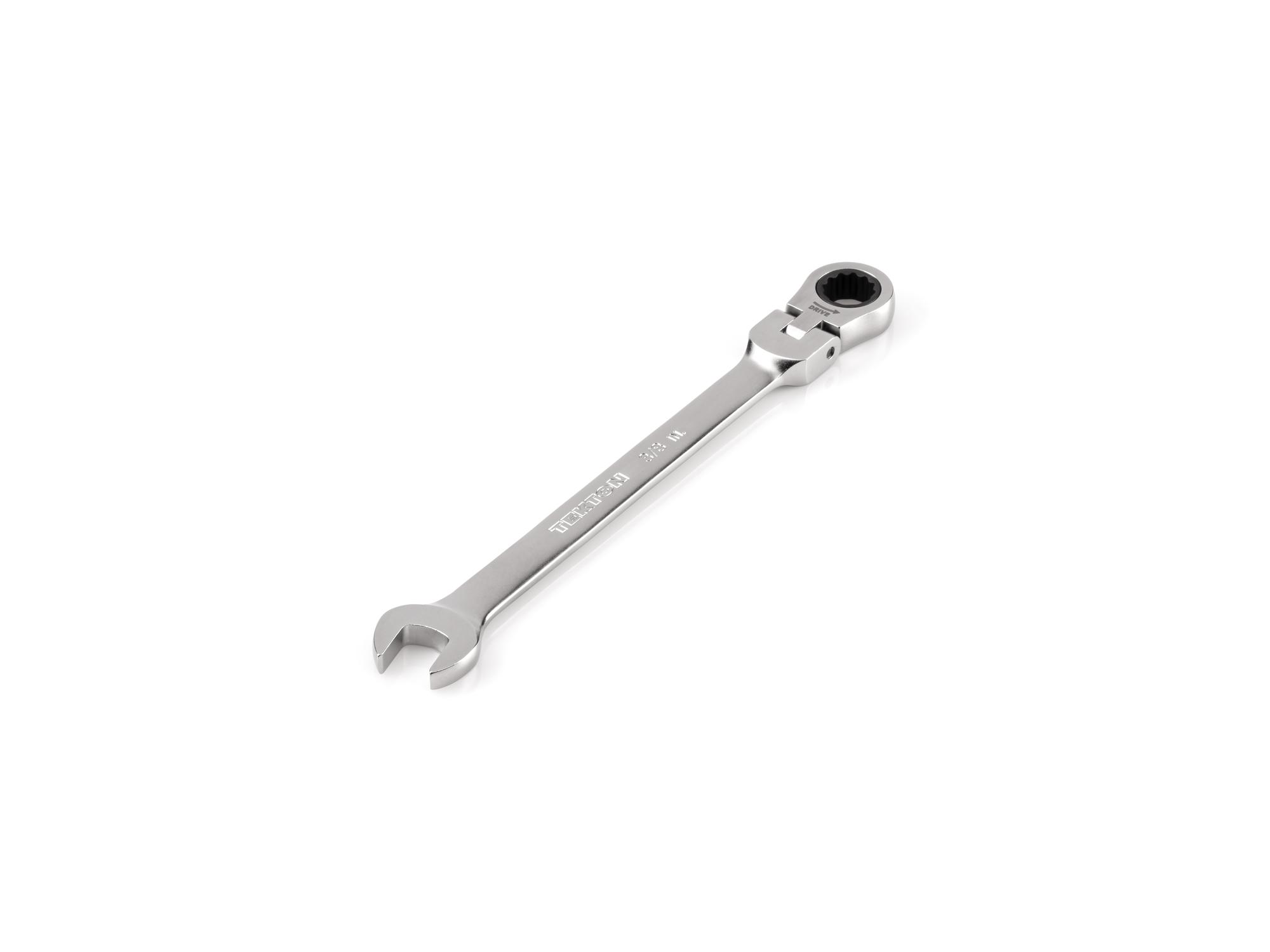 3/8 Inch Flex Head 12-Point Ratcheting Combination Wrench