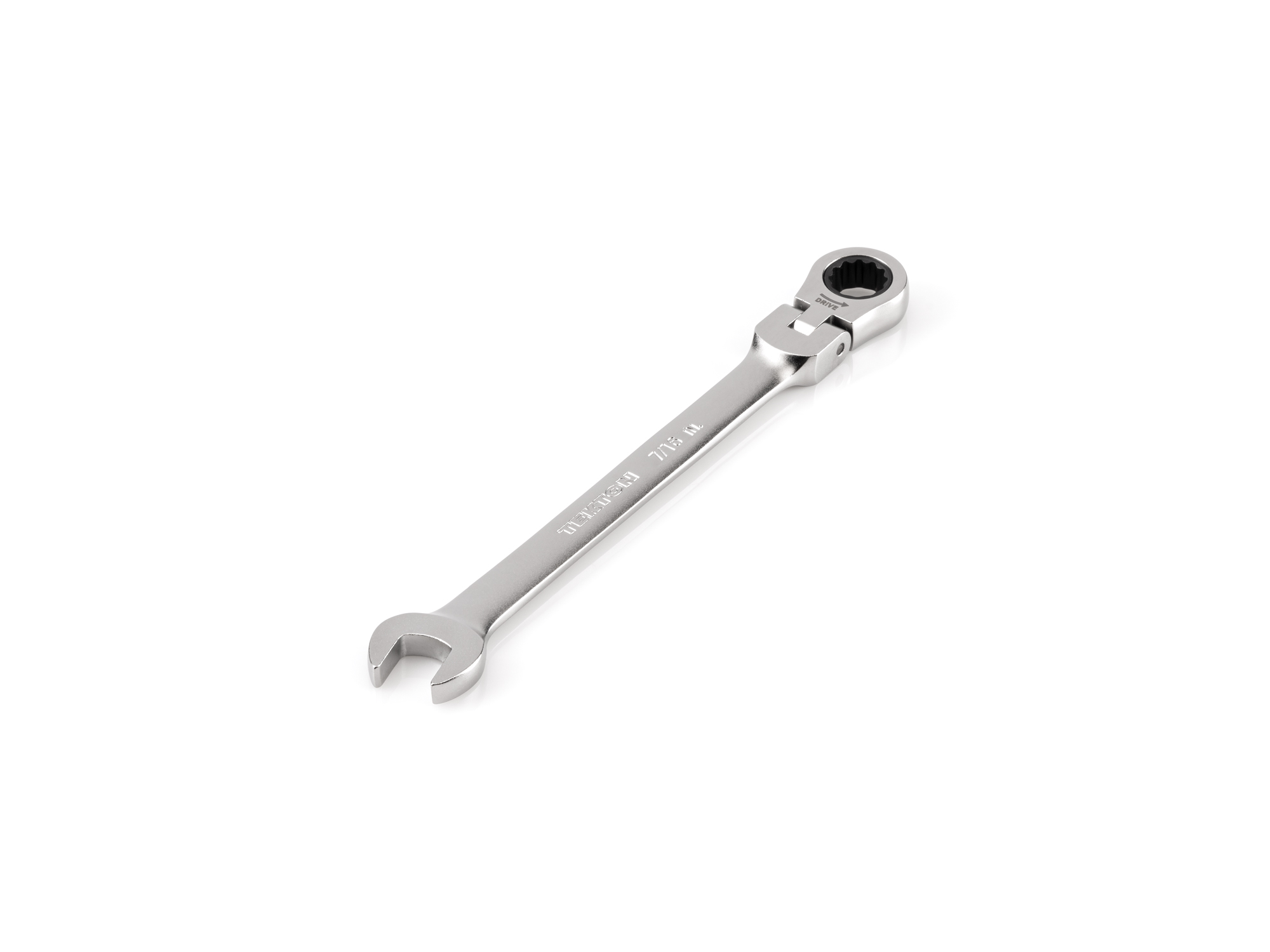 TEKTON 7/16 Inch Flex Head 12-Point Ratcheting Combination Wrench