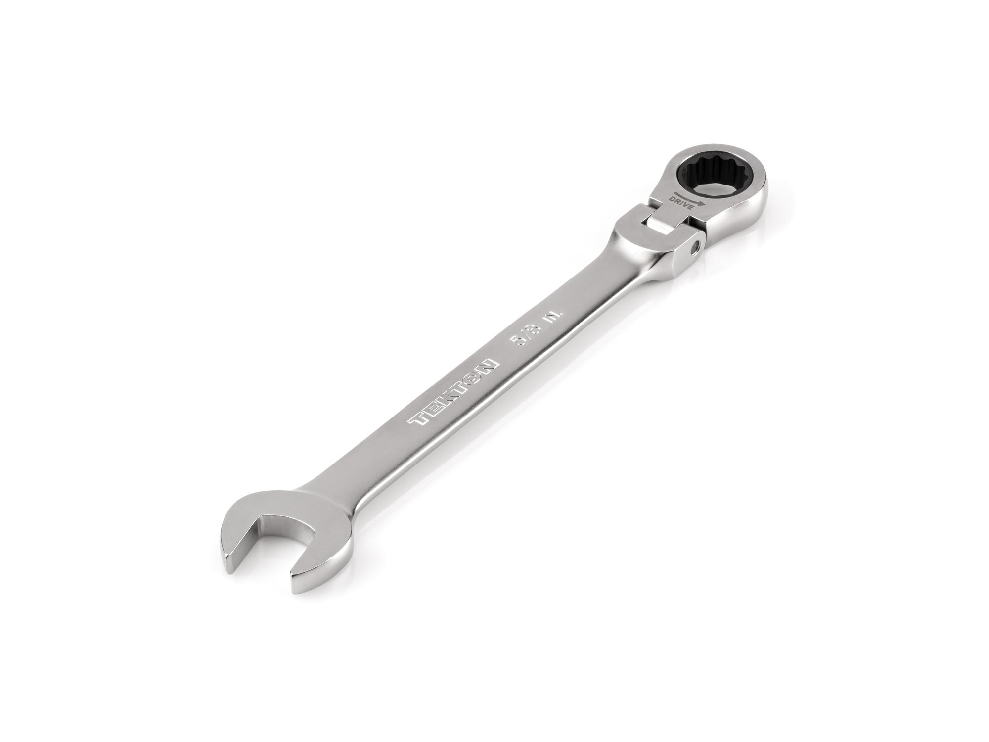 5/8 Inch Flex Head 12-Point Ratcheting Combination Wrench