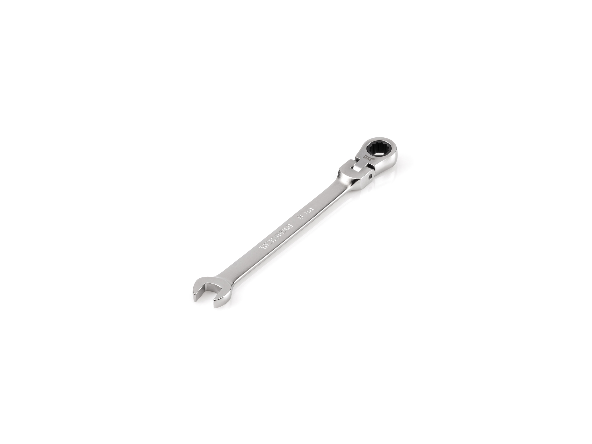 TEKTON 8 mm Flex Head 12-Point Ratcheting Combination Wrench