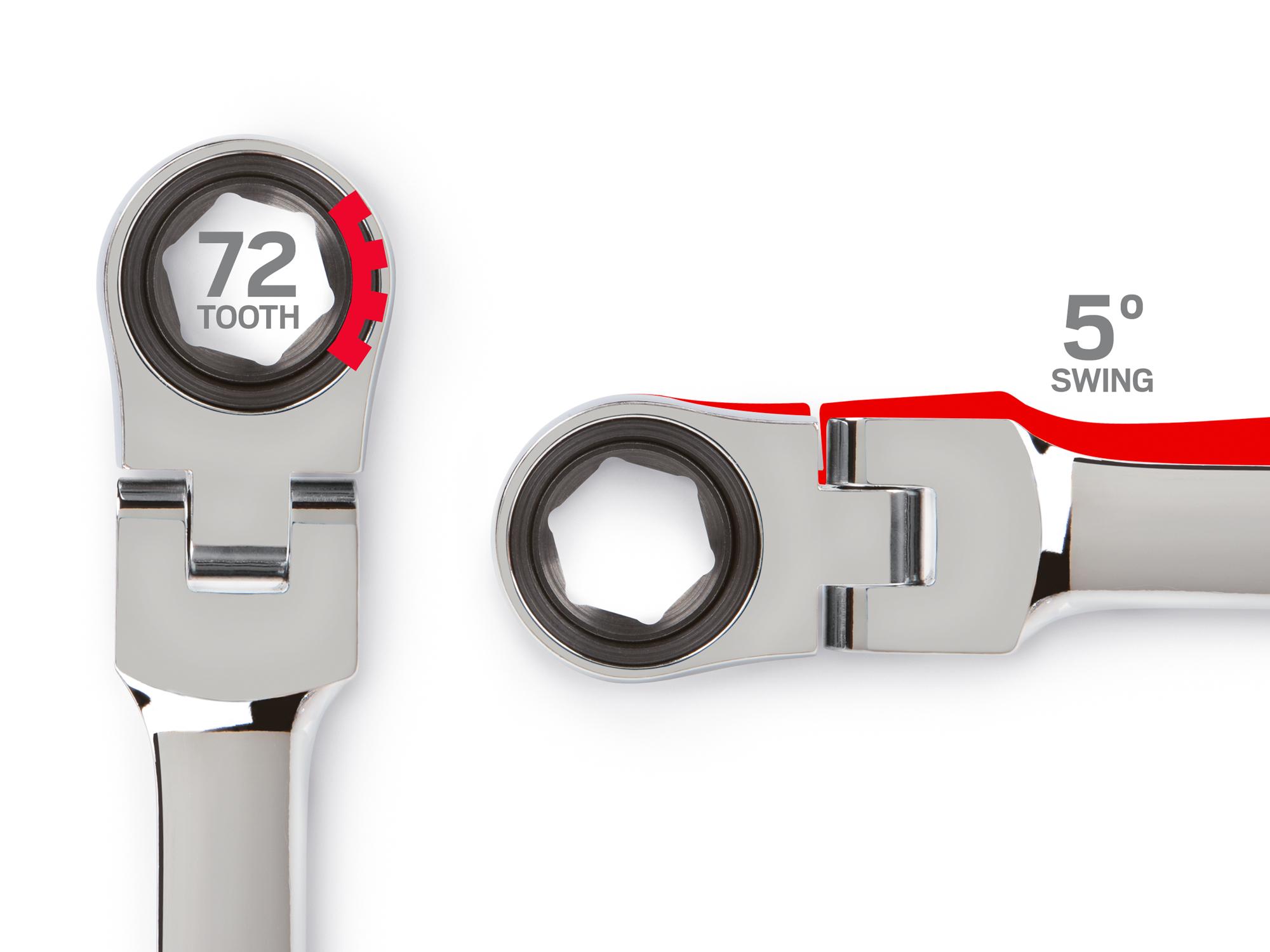 Tekton 6 millimeter ratcheting combination wrench. Item #WRN57106