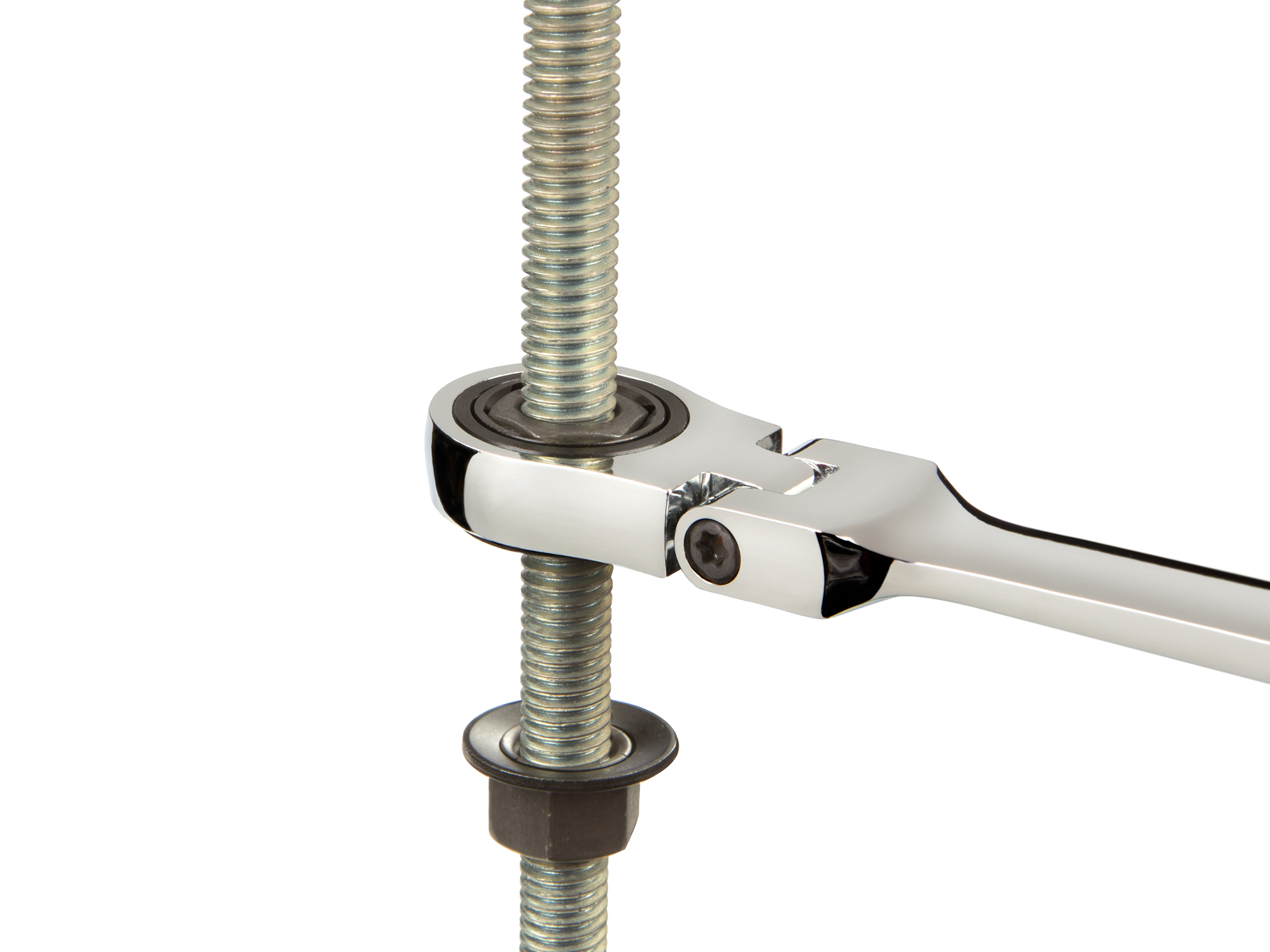 9 mm Flex Ratcheting Combination Wrench. 6-point box end and 72-tooth ratchet. WRN57109.