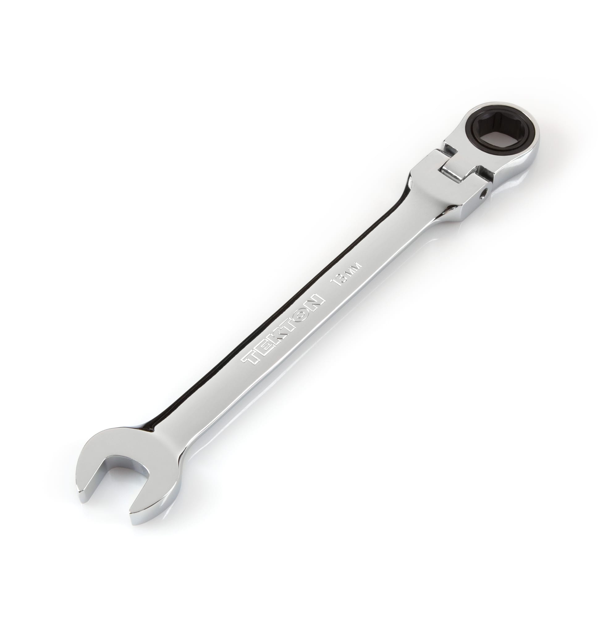 13 mm Flex Ratcheting Combination Wrench. 6-point box end and 72-tooth ratchet. WRN57113.