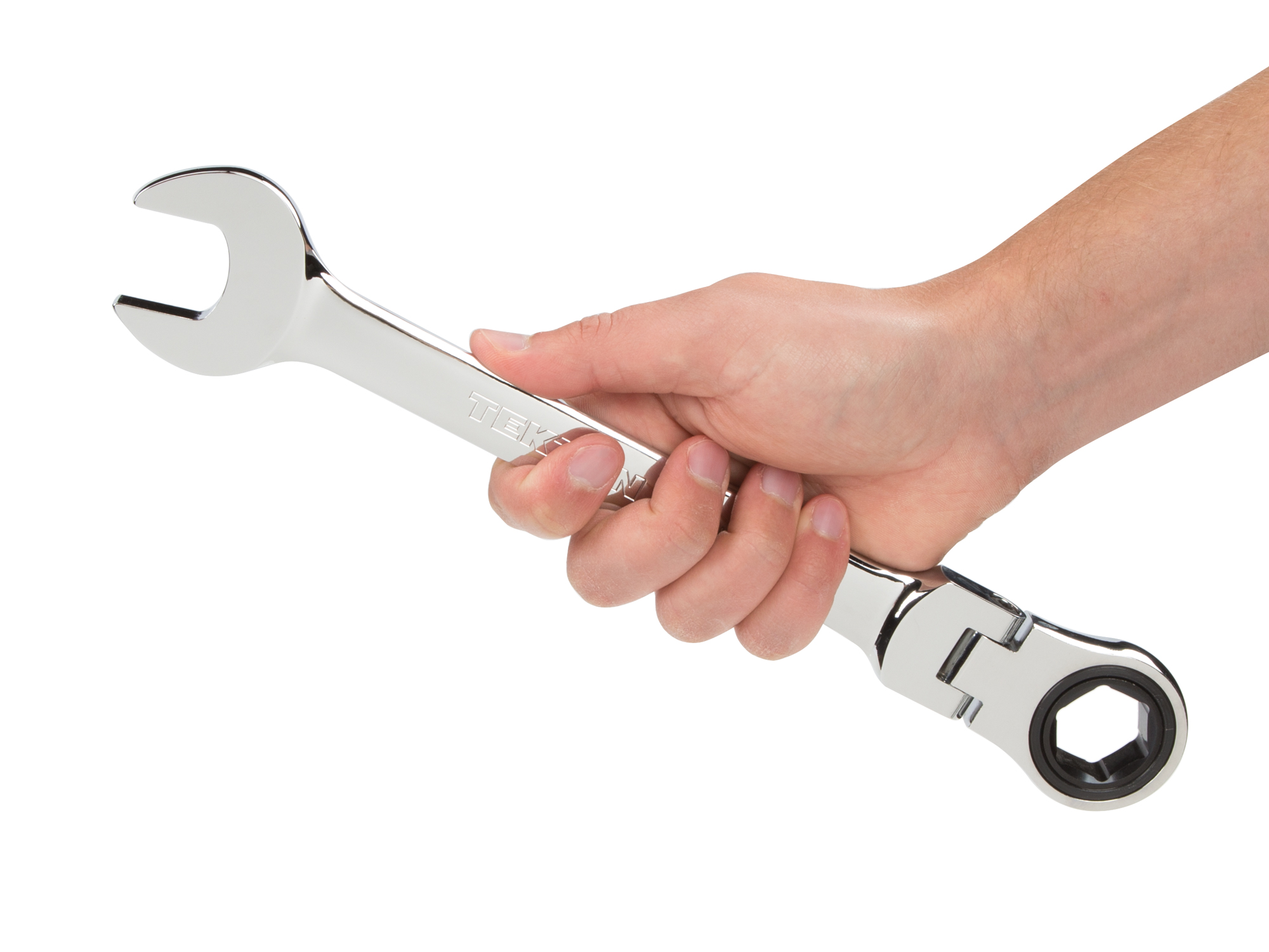 24 mm Flex Ratcheting Combination Wrench. 6-point box end and 72-tooth ratchet. WRN57124.
