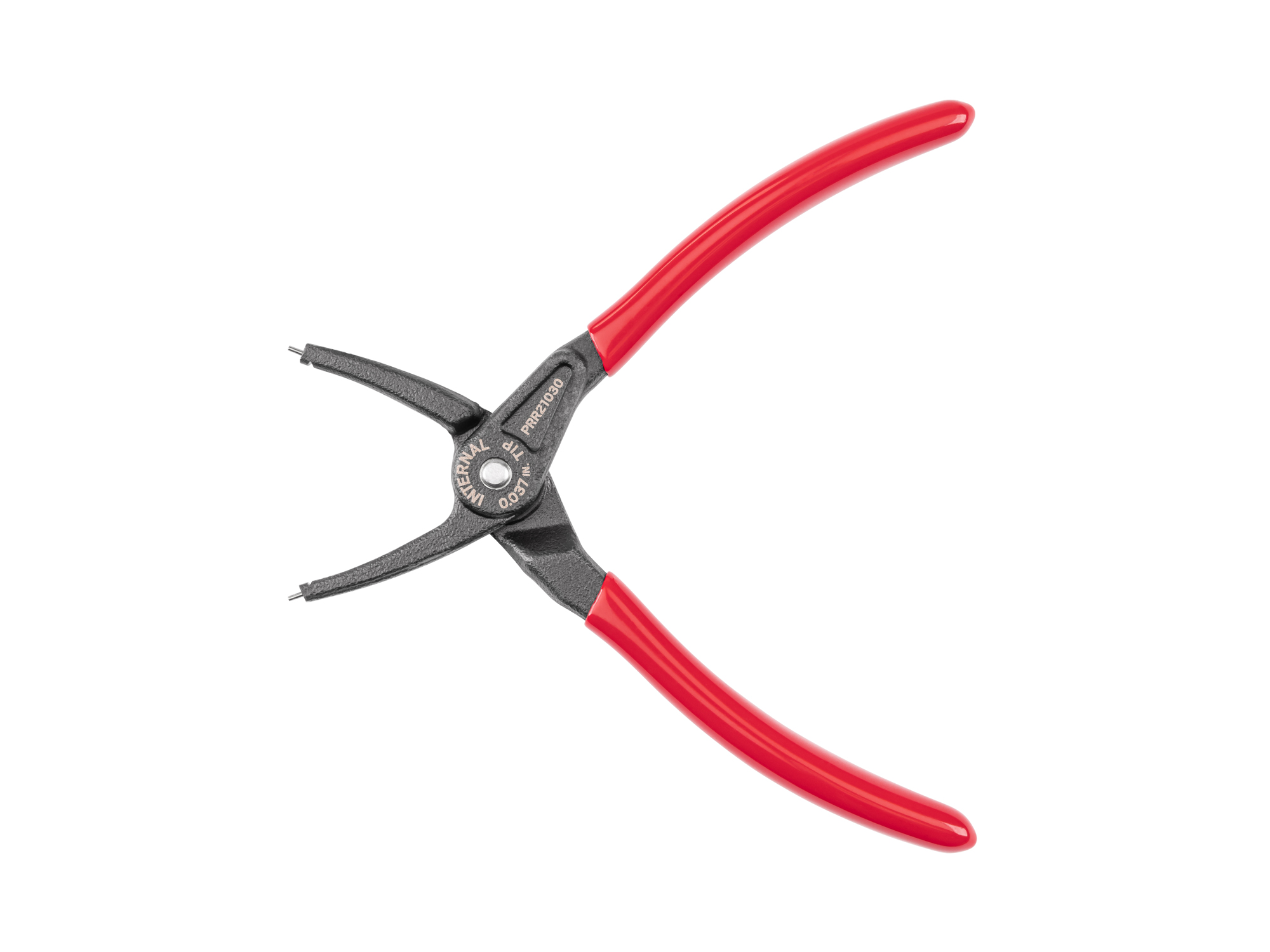 Back view of Tekton 5 inchh (0.037 inch tips) retaining ring pliers set. Item #PRR21030