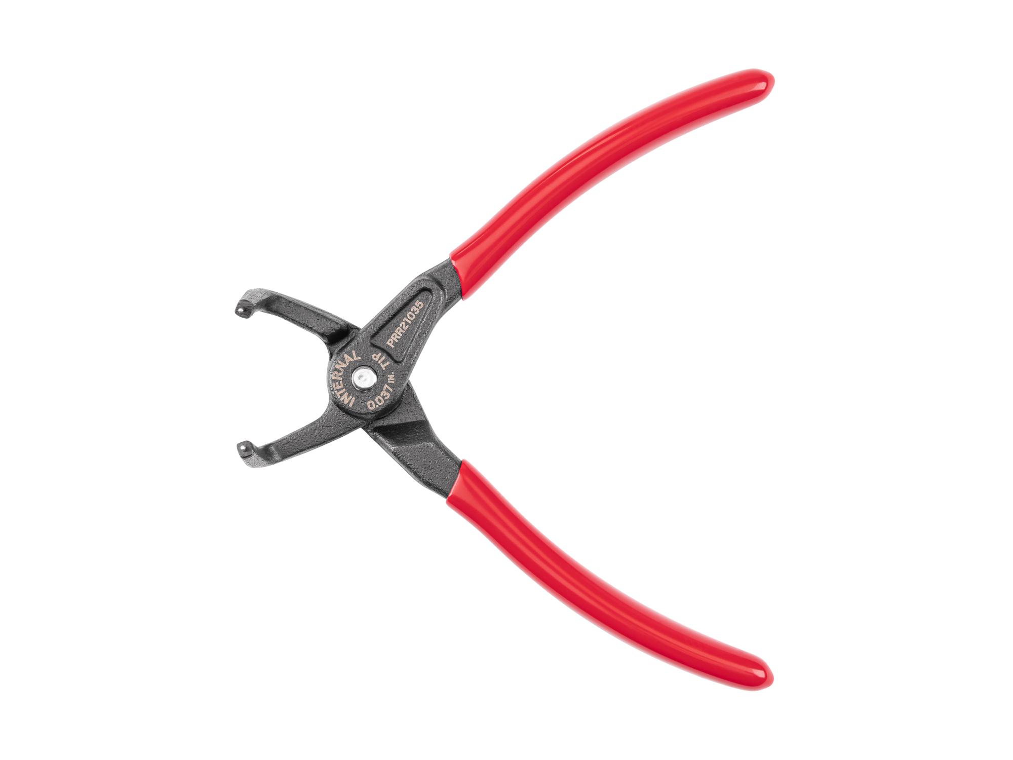 Back view of Tekton 5 inch retaining ring pliers. Item #PRR21035