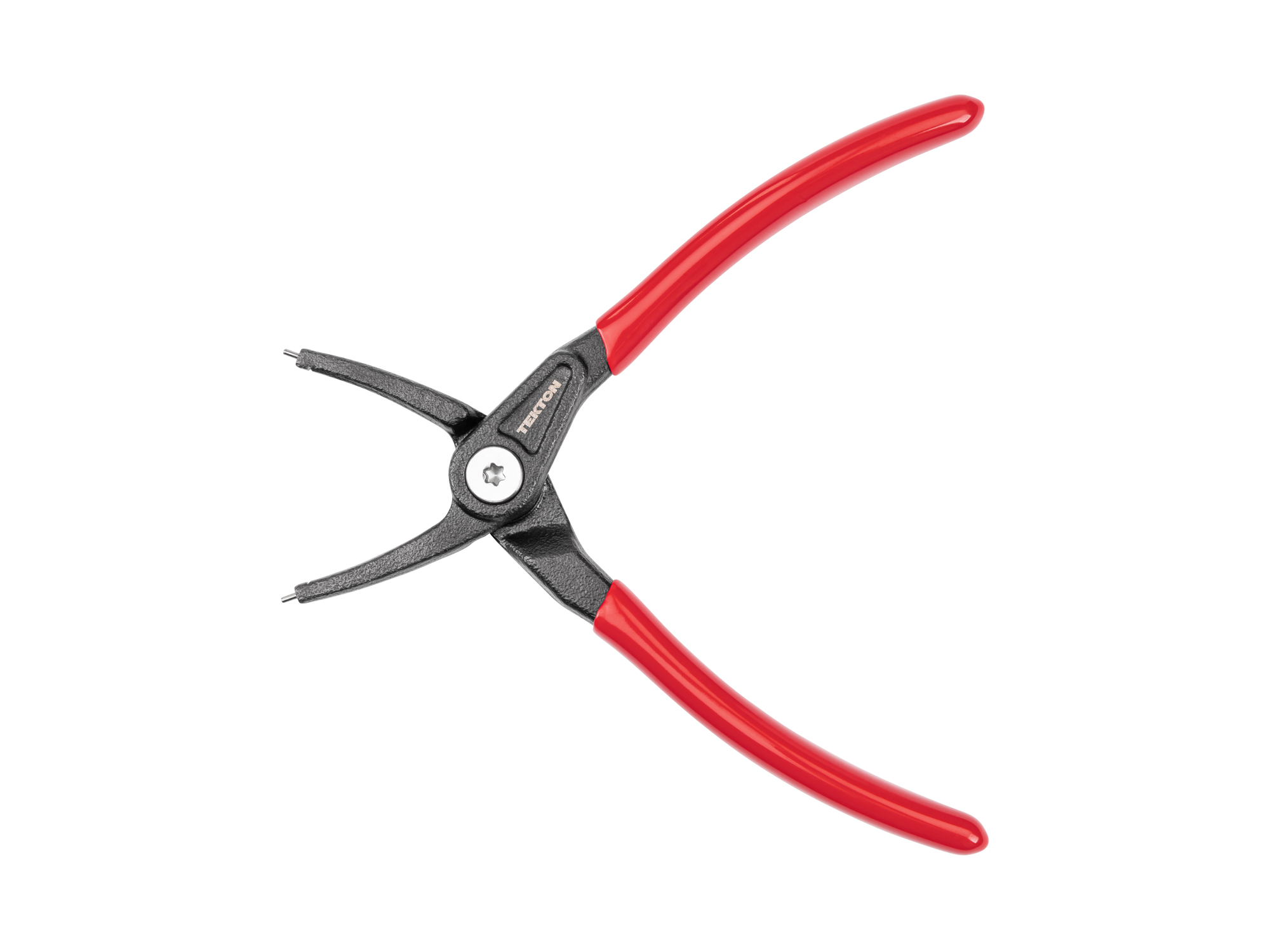Front view of Tekton 5 inchh (0.047 inch tips) retaining ring pliers set. Item #PRR21050