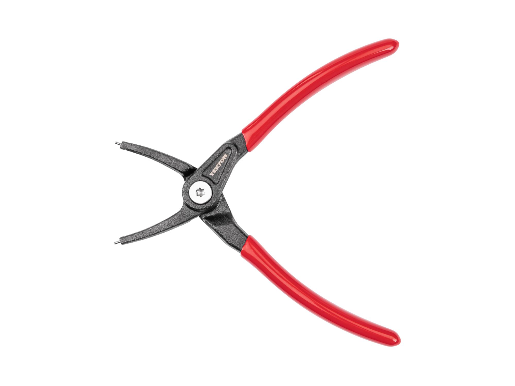 Front view of Tekton 5 inch retaining ring pliers. Item #PRR21050
