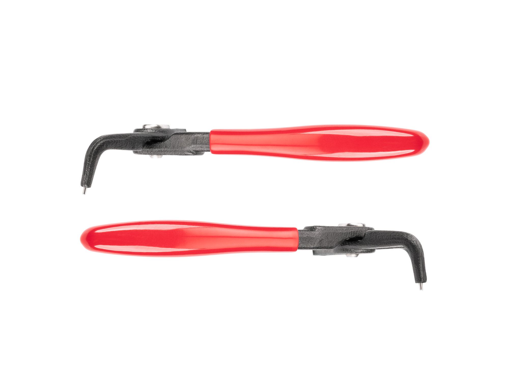 Side view of Tekton 5 inchh (0.047 inch tips) retaining ring pliers set. Item #PRR21055