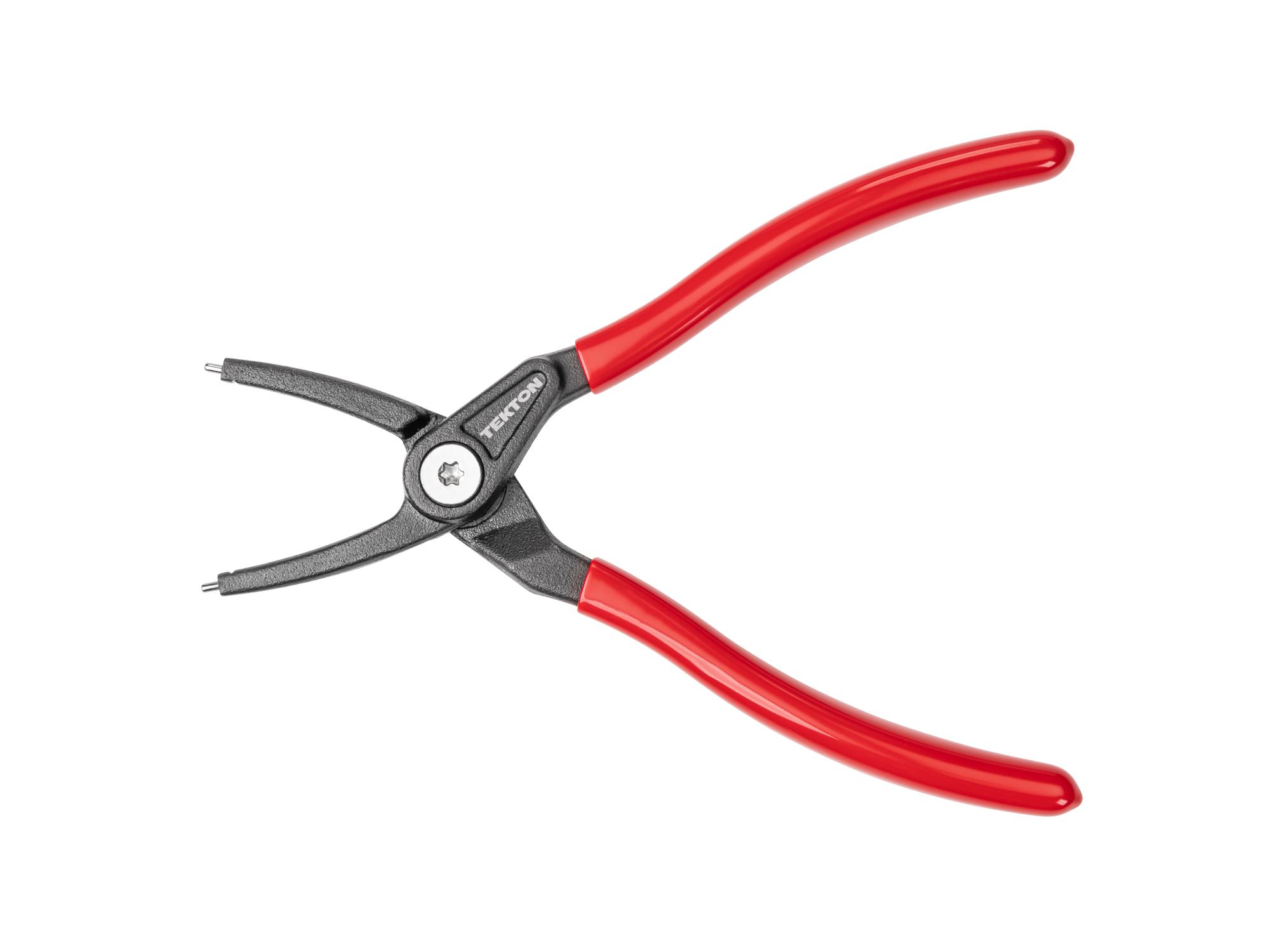 Front view of Tekton 7 inch retaining ring pliers. Item #PRR22070