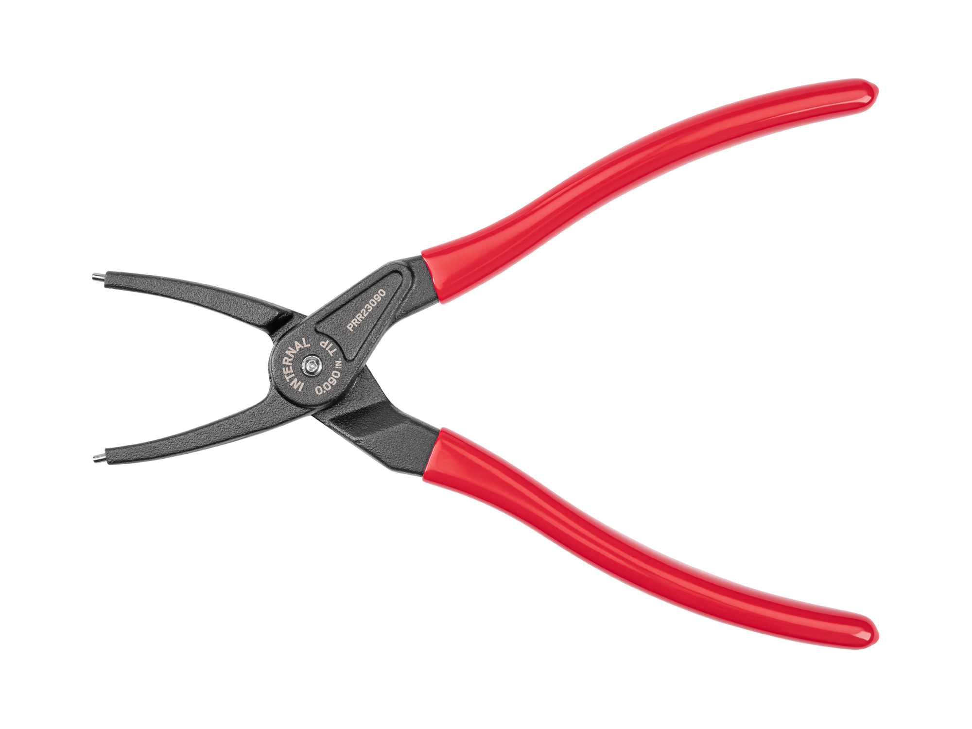 Back view of Tekton 9 inchh (0.090 inch tips) retaining ring pliers set. Item #PRR23090