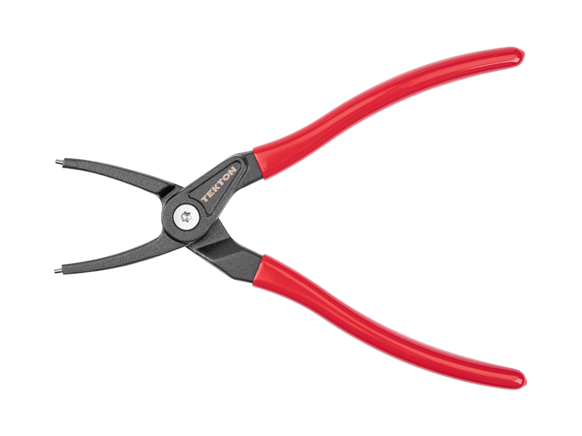 Front view of Tekton 9 inchh (0.090 inch tips) retaining ring pliers set. Item #PRR23090