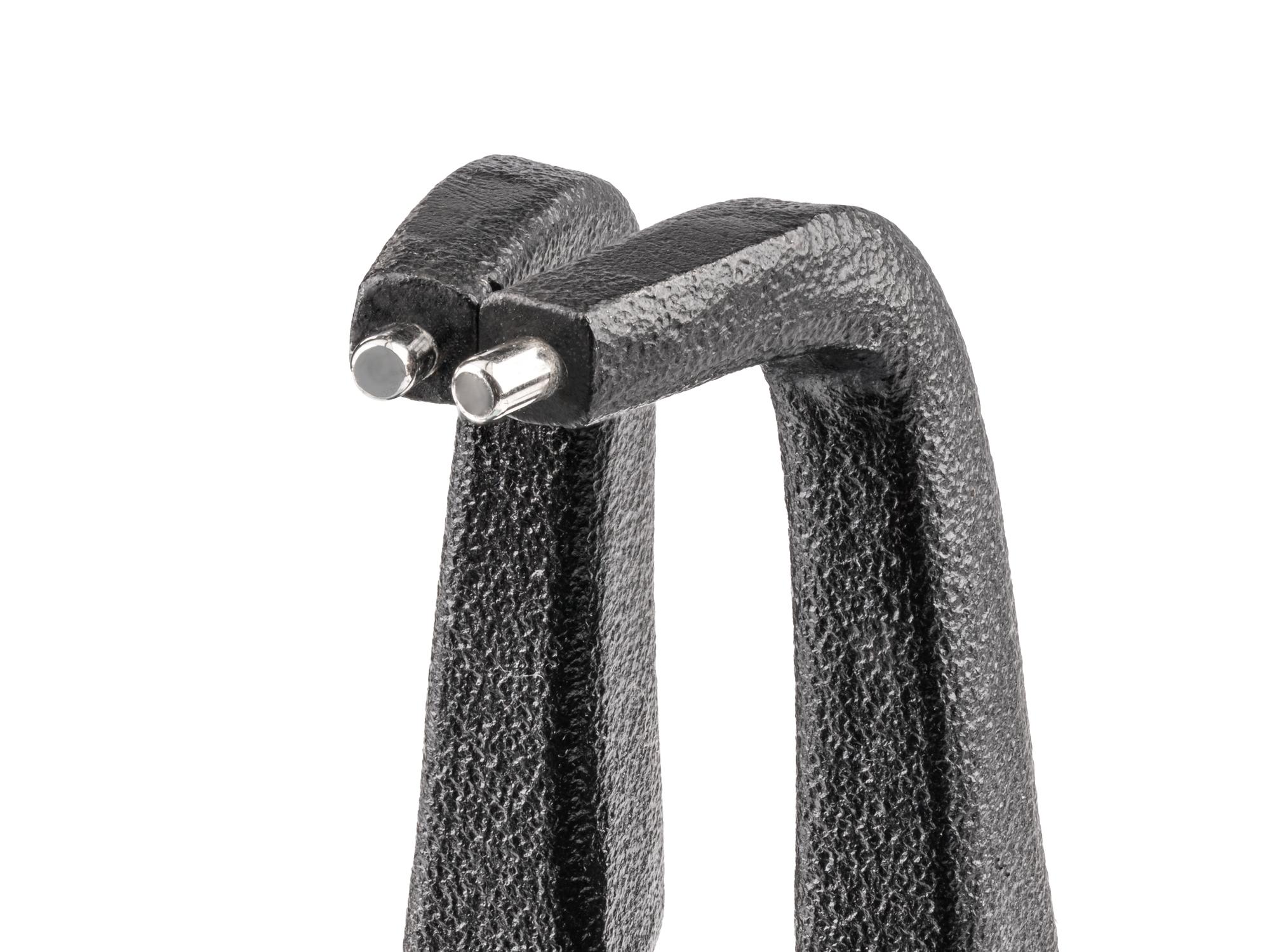 Closed top front-right angle view of Tekton 5 inch retaining ring pliers. Item #PRR23095