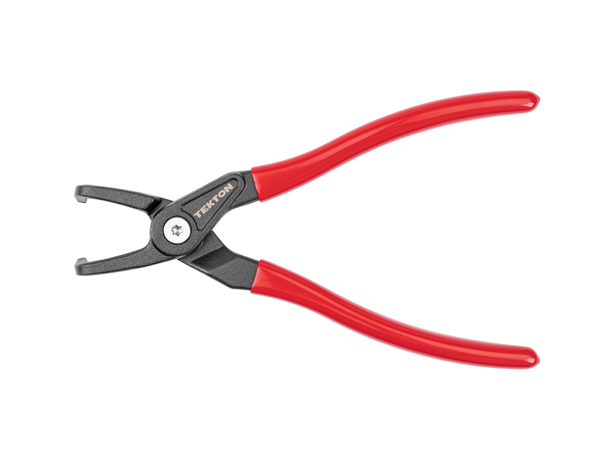 Front view of Tekton 5 inch retaining ring pliers. Item #PRR23095