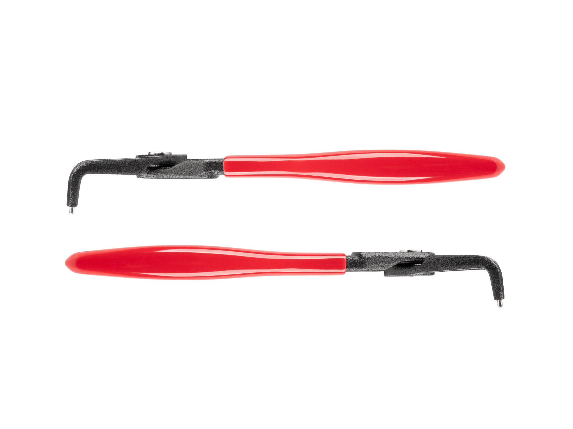 Side view of Tekton 9 inchh (0.090 inch tips) retaining ring pliers set. Item #PRR23095