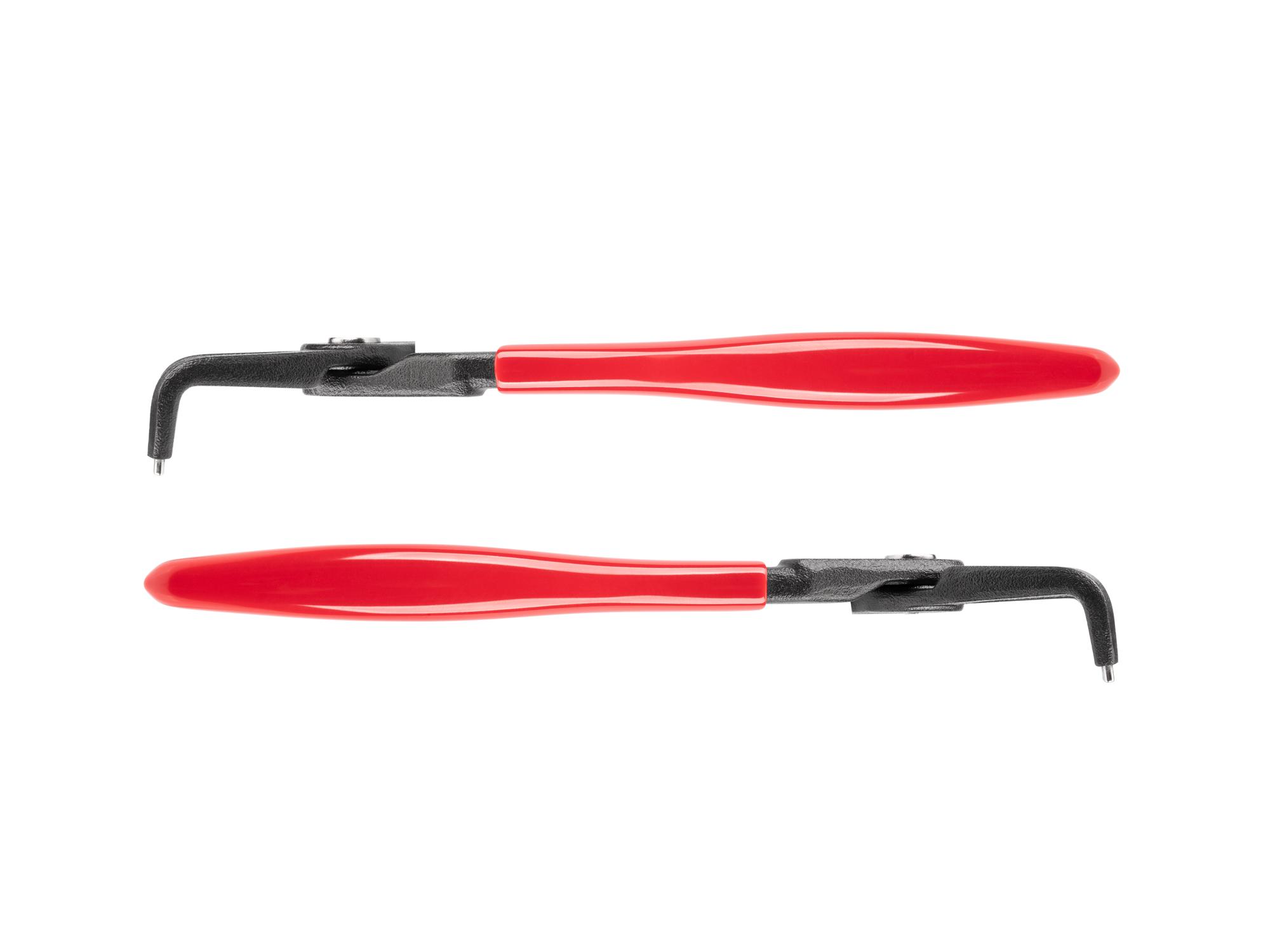 Side view of Tekton 5 inch retaining ring pliers. Item #PRR23095