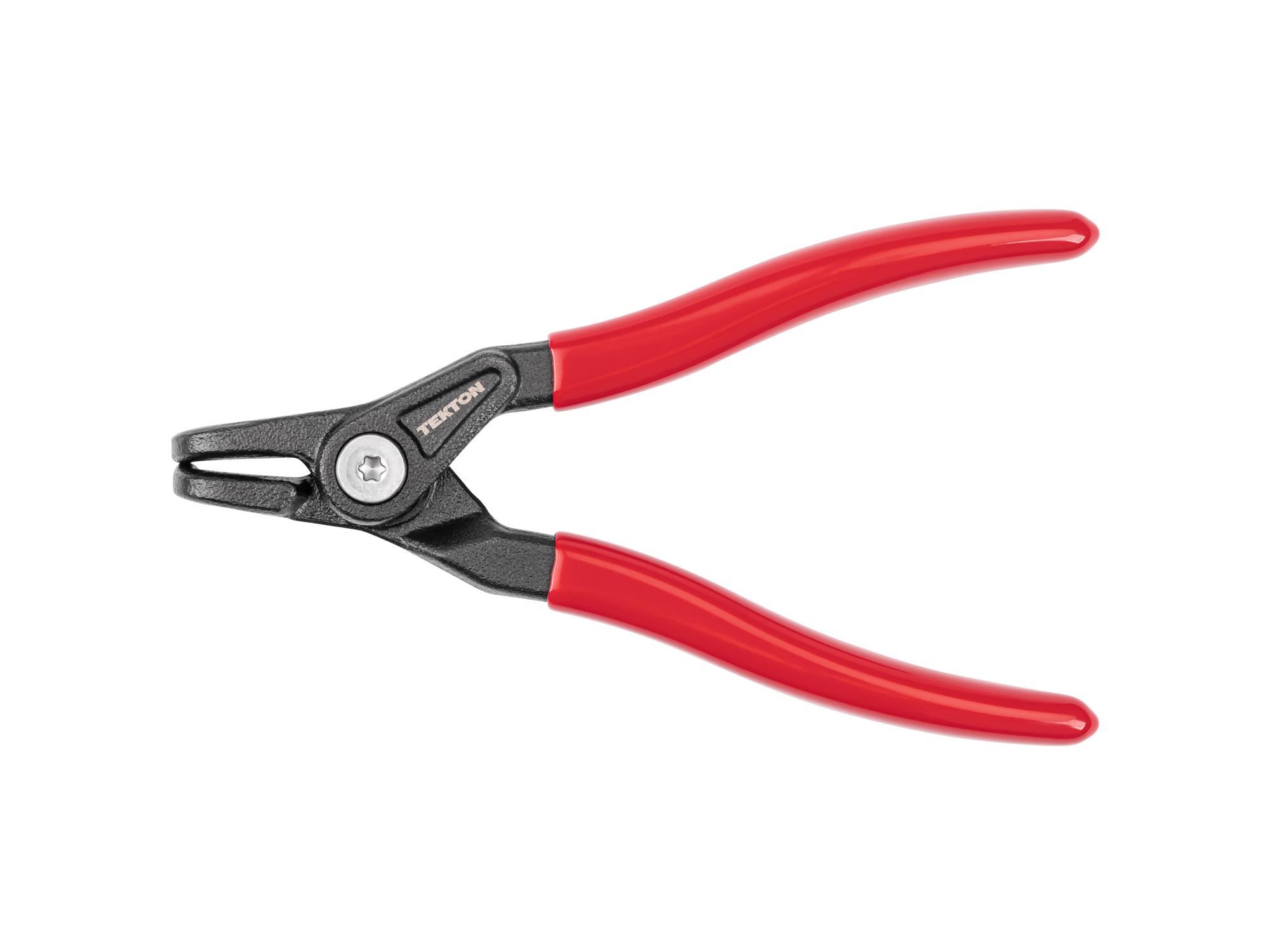 Front view of Tekton 5 inch retaining ring pliers. Item #PRR31055