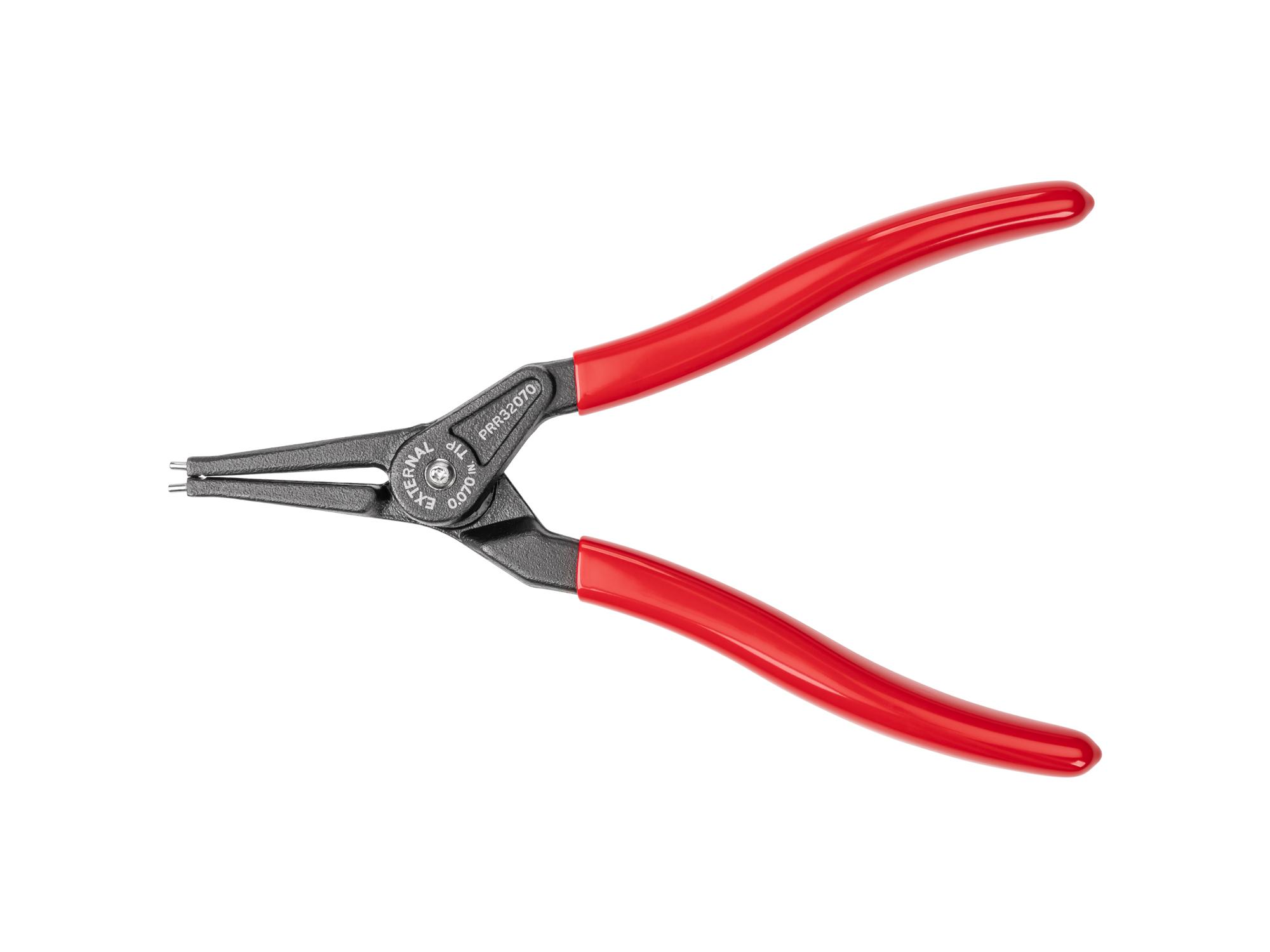 Back view of Tekton 7 inch retaining ring pliers. Item #PRR32070